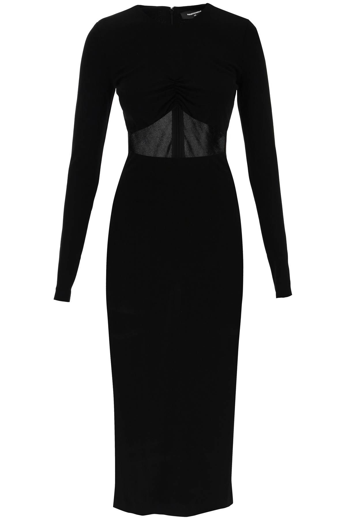 Dsquared2 DSQUARED2 'peekaboo' jersey midi dress