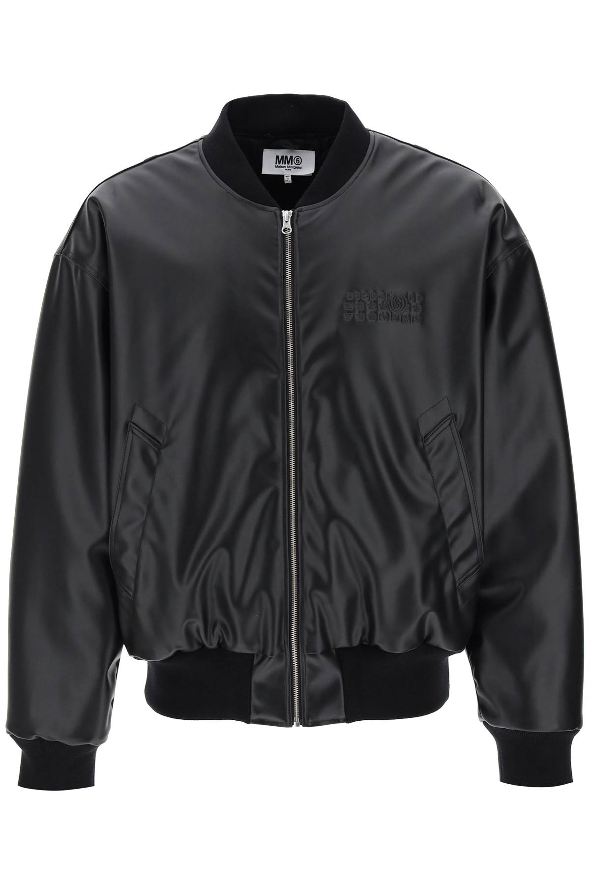 MM6 Maison Margiela MM6 MAISON MARGIELA faux leather bomber jacket