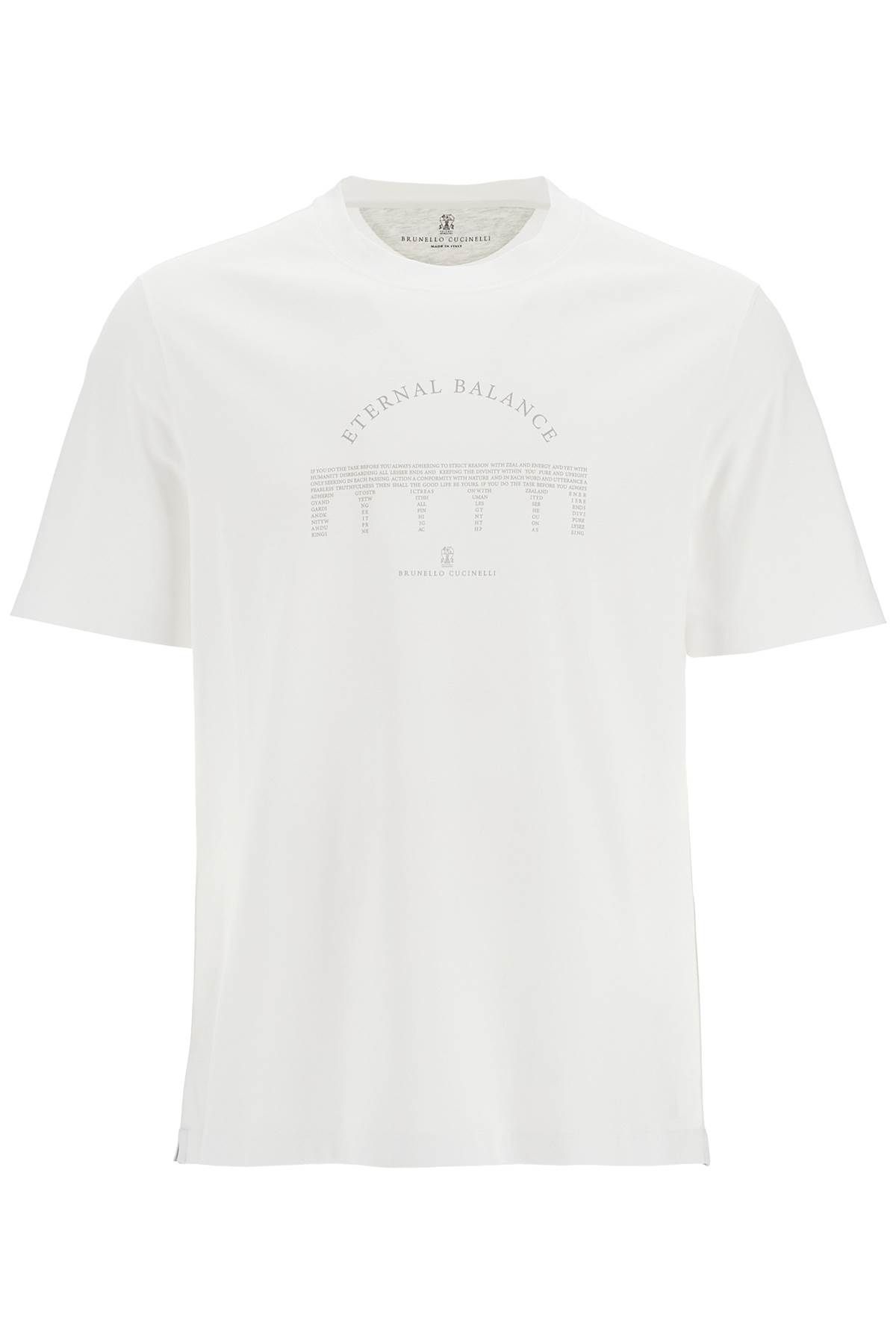 Brunello Cucinelli BRUNELLO CUCINELLI eternal balance printed t-shirt