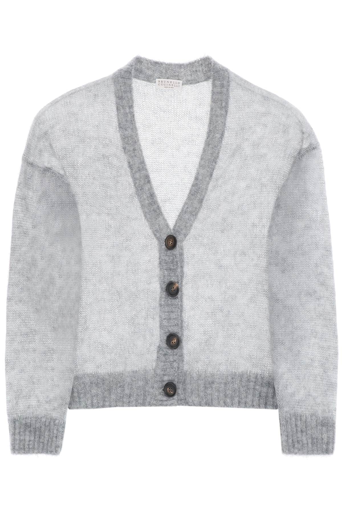 Brunello Cucinelli BRUNELLO CUCINELLI short wool and mohair cardigan