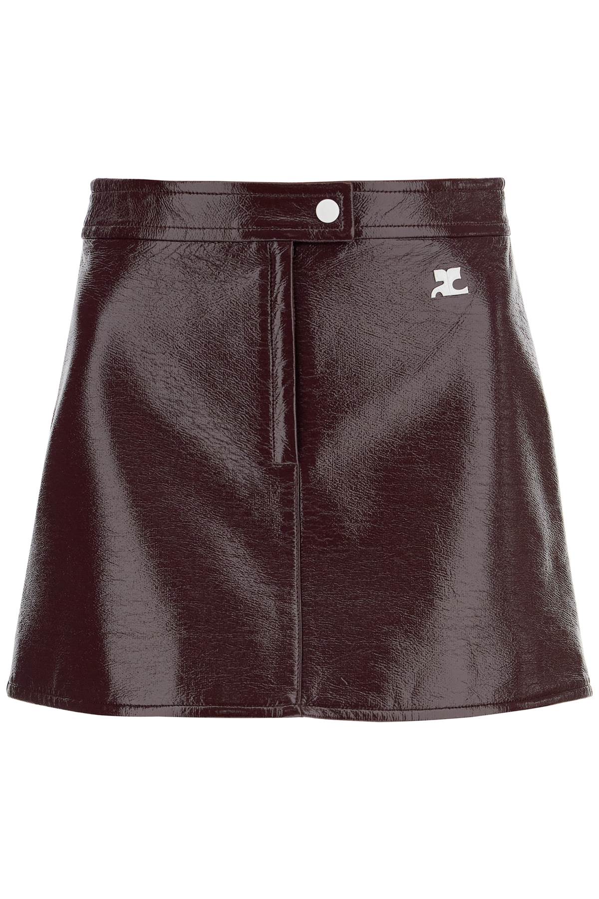Courrèges COURREGES vinyl effect mini skirt
