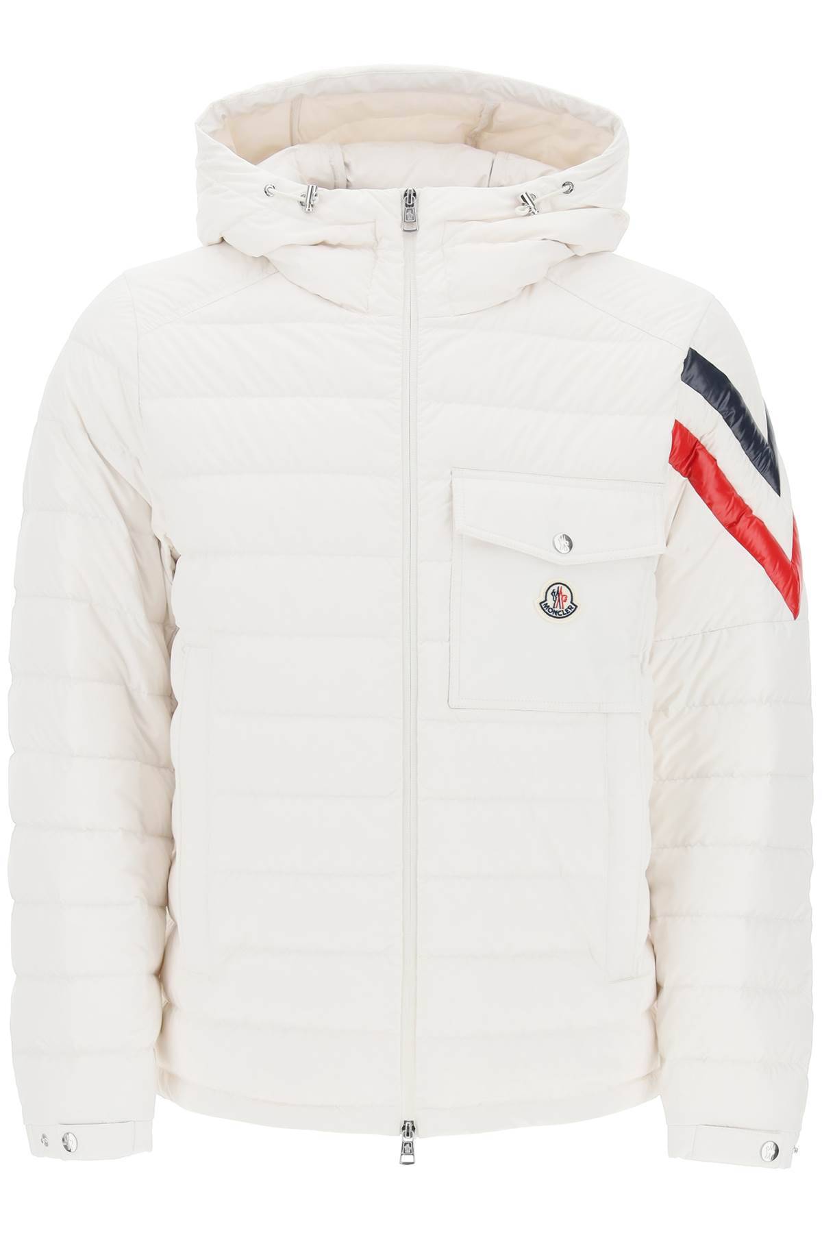 Moncler MONCLER berard down jacket with tricolor intarsia