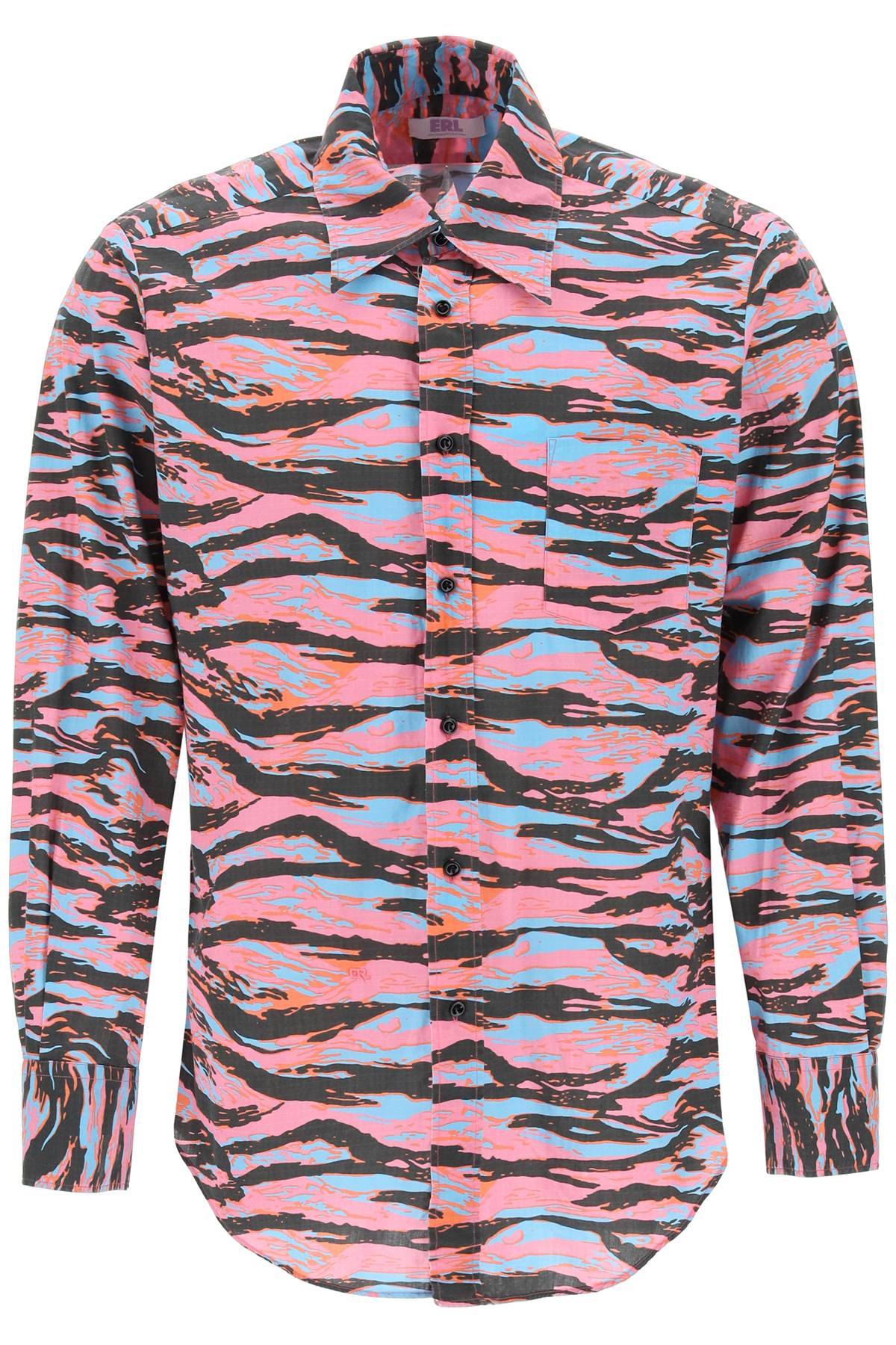 ERL ERL camouflage cotton shirt