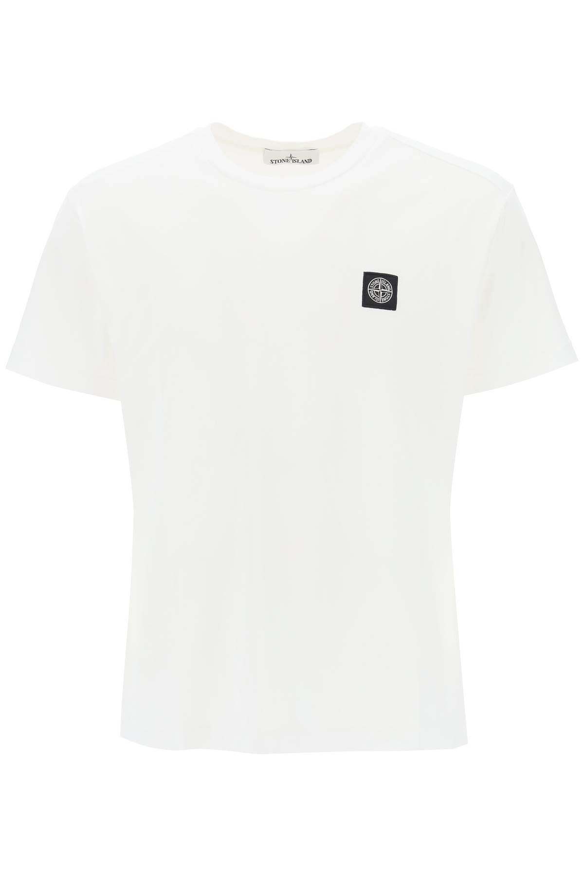 Stone Island STONE ISLAND logo patch t-shirt