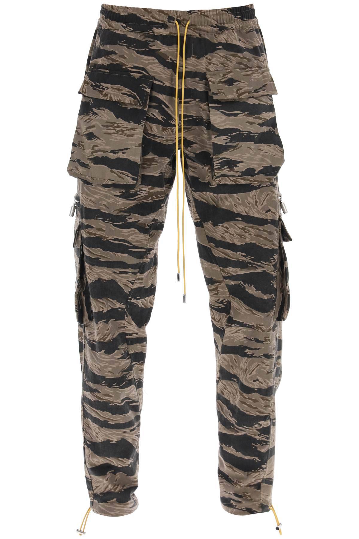 Rhude RHUDE cargo pants with 'tiger camo' motif all-over