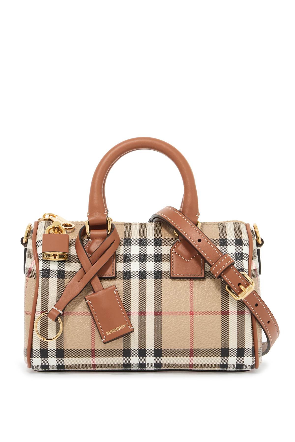 Burberry BURBERRY mini check bowling bag