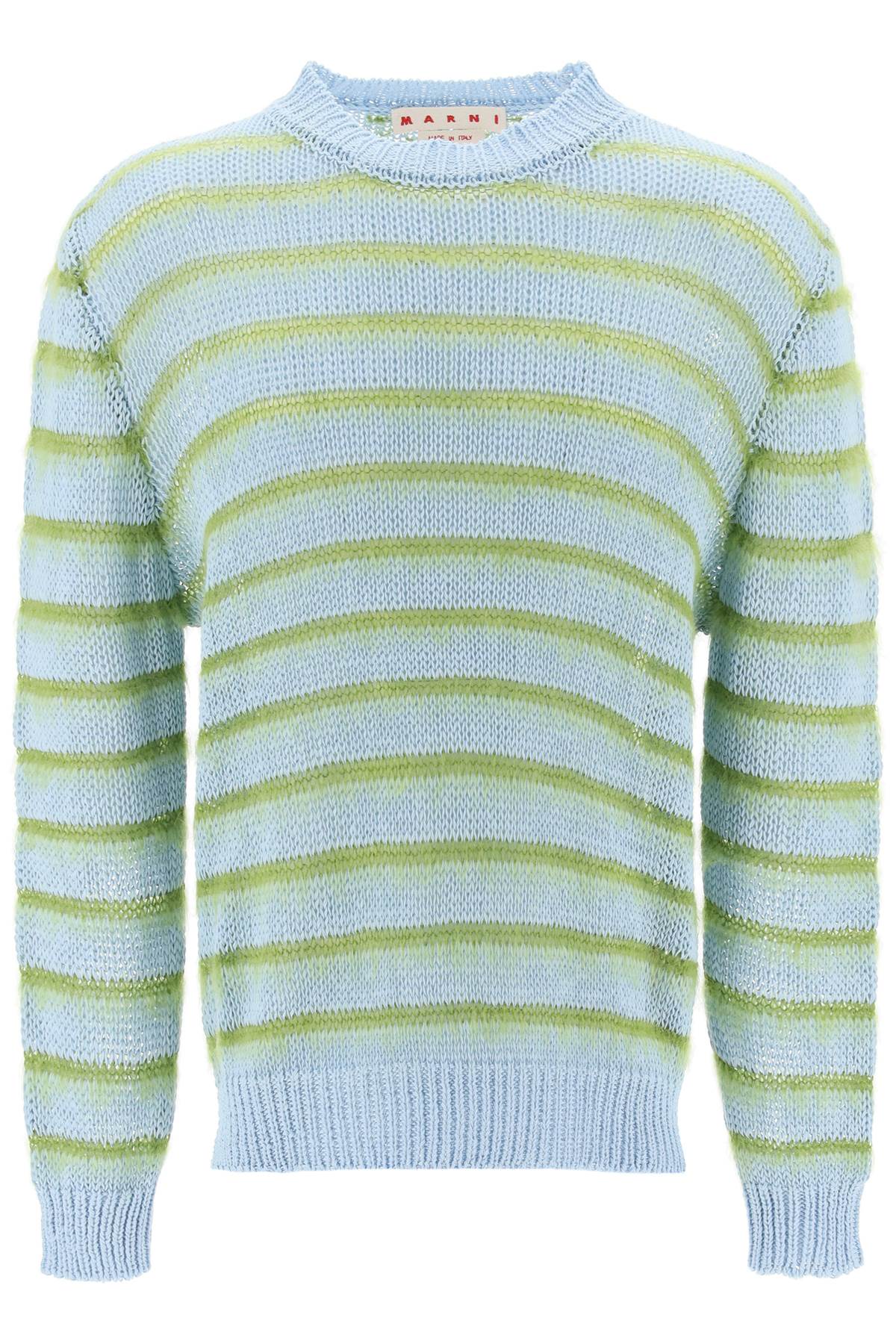 Marni MARNI sweater in striped cotton and mohair