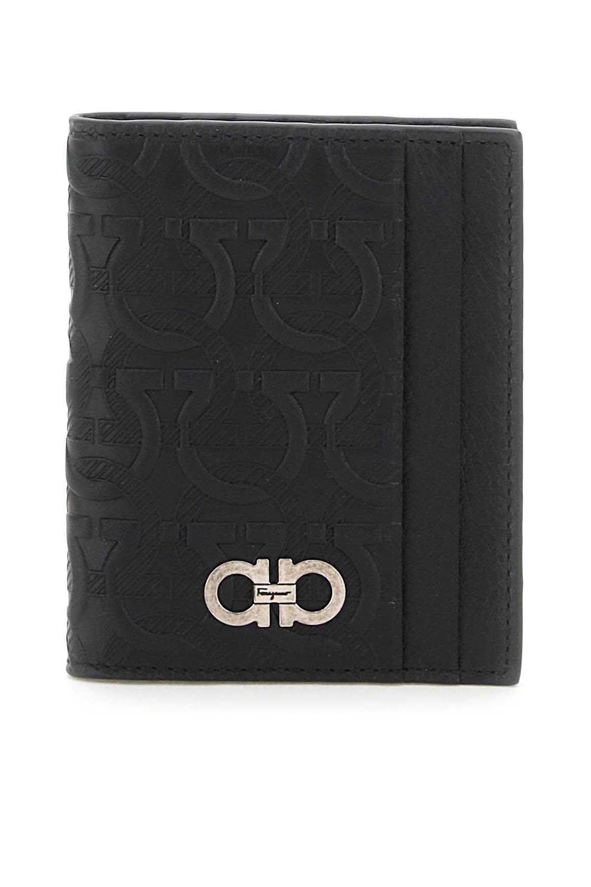 Ferragamo FERRAGAMO embossed leather bifold wallet