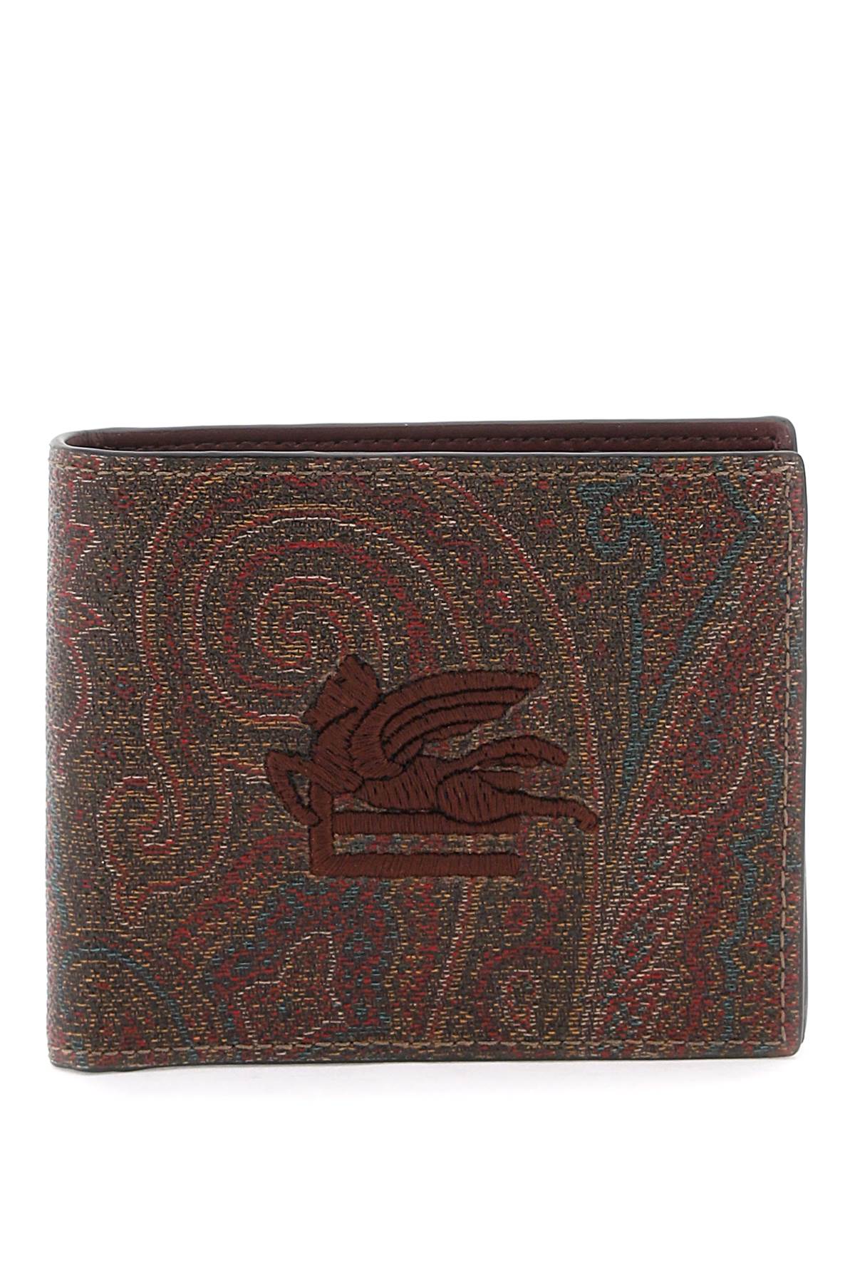 Etro ETRO paisley bifold wallet with pegaso logo