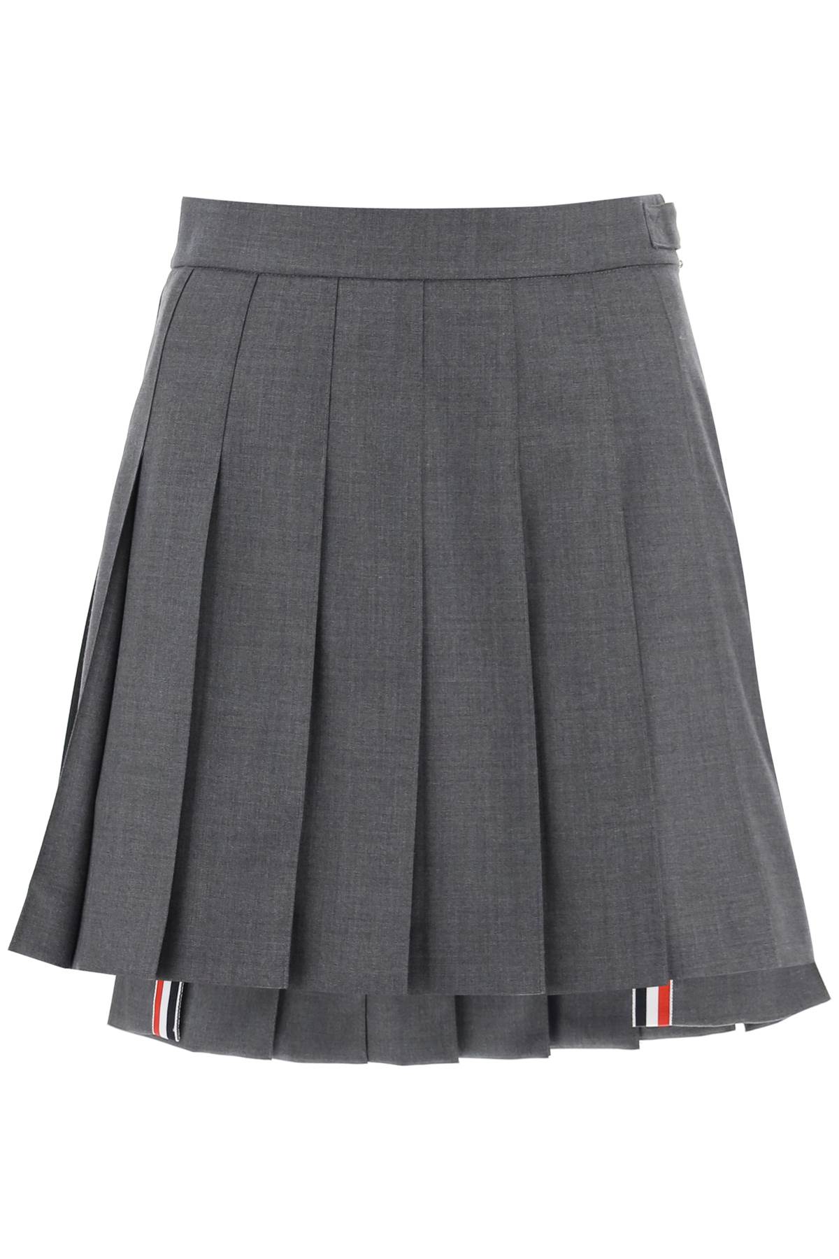 Thom Browne THOM BROWNE wool pleated mini skirt