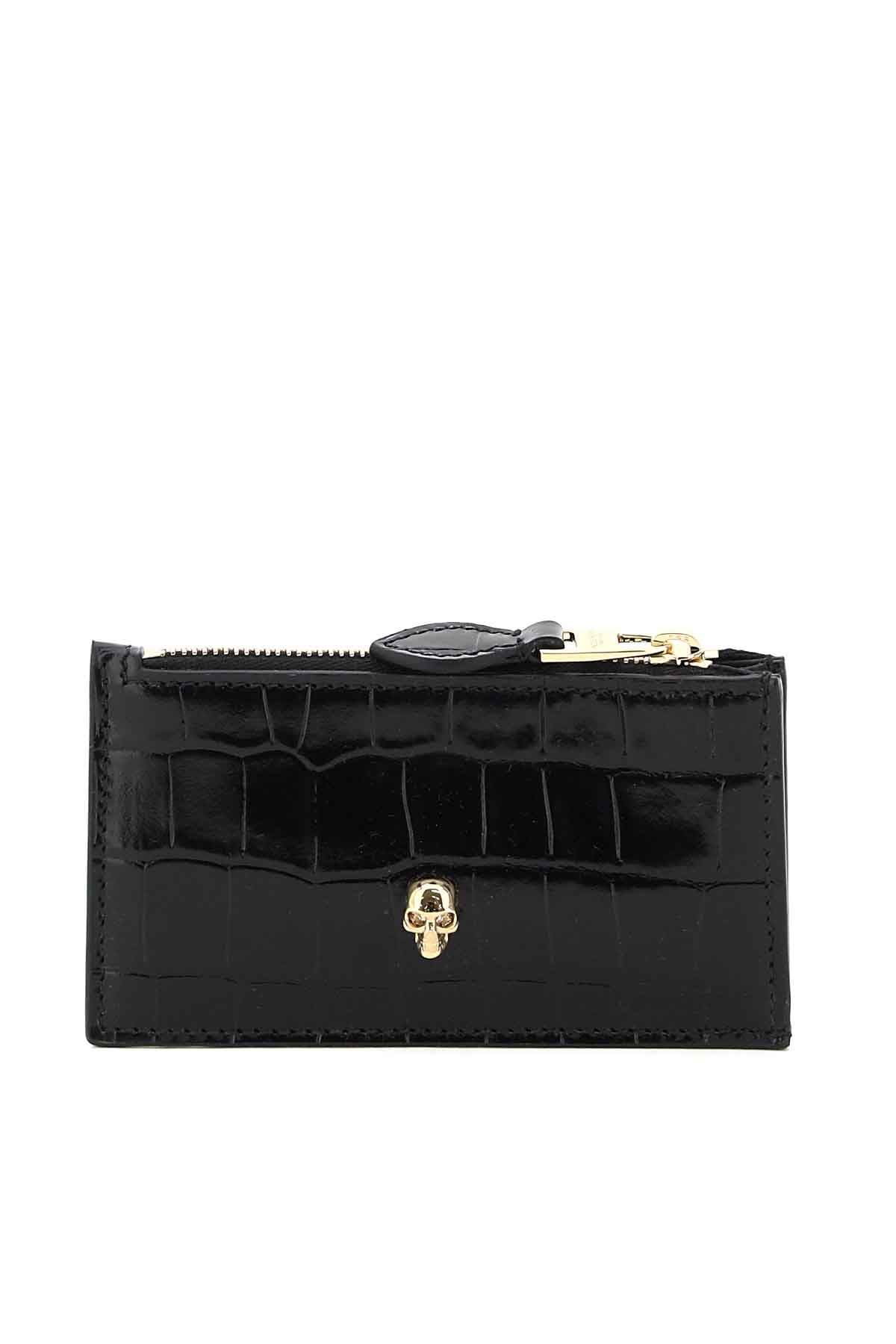 Alexander McQueen ALEXANDER MCQUEEN skull card holder pouch