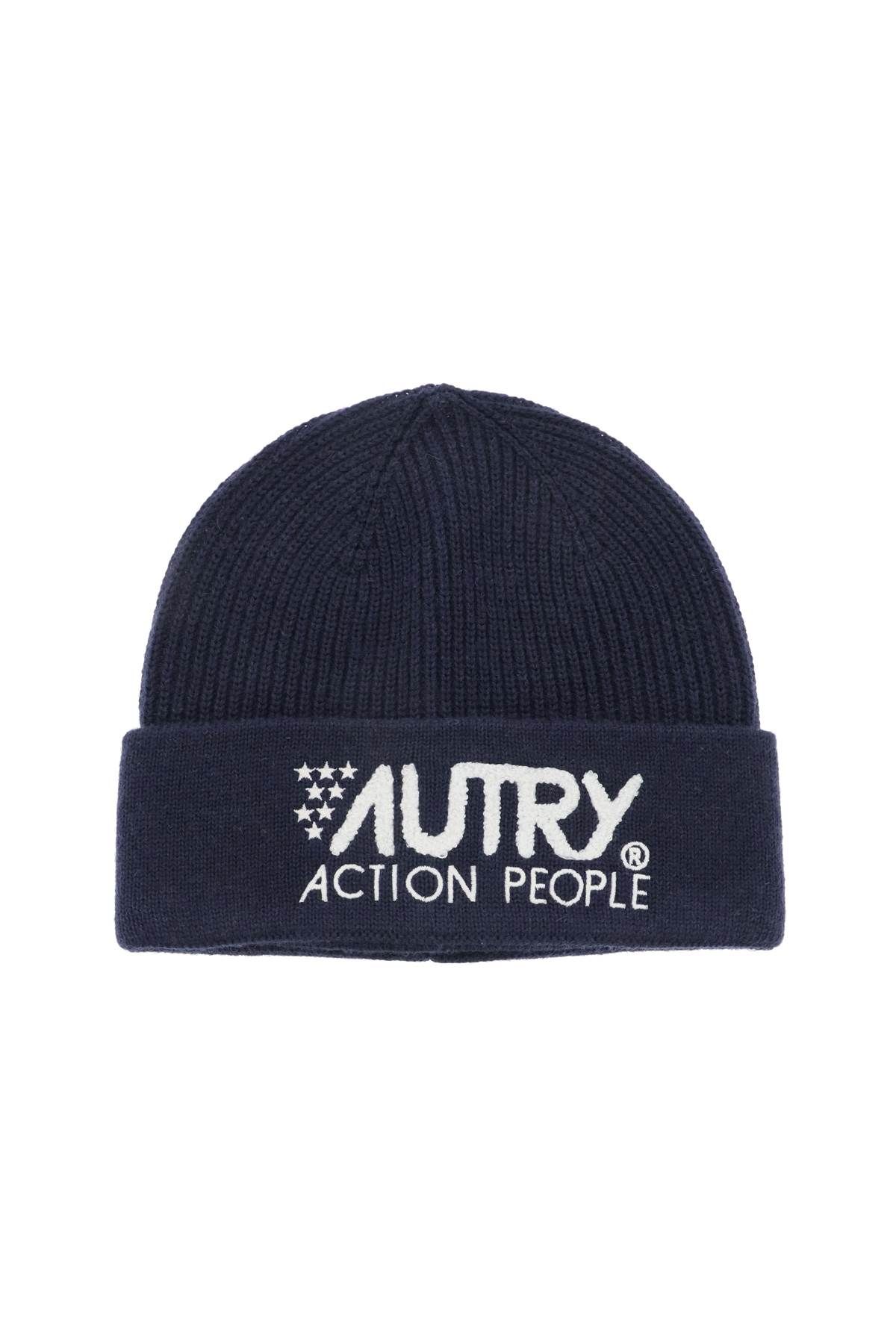 AUTRY AUTRY beanie hat with embroidered logo