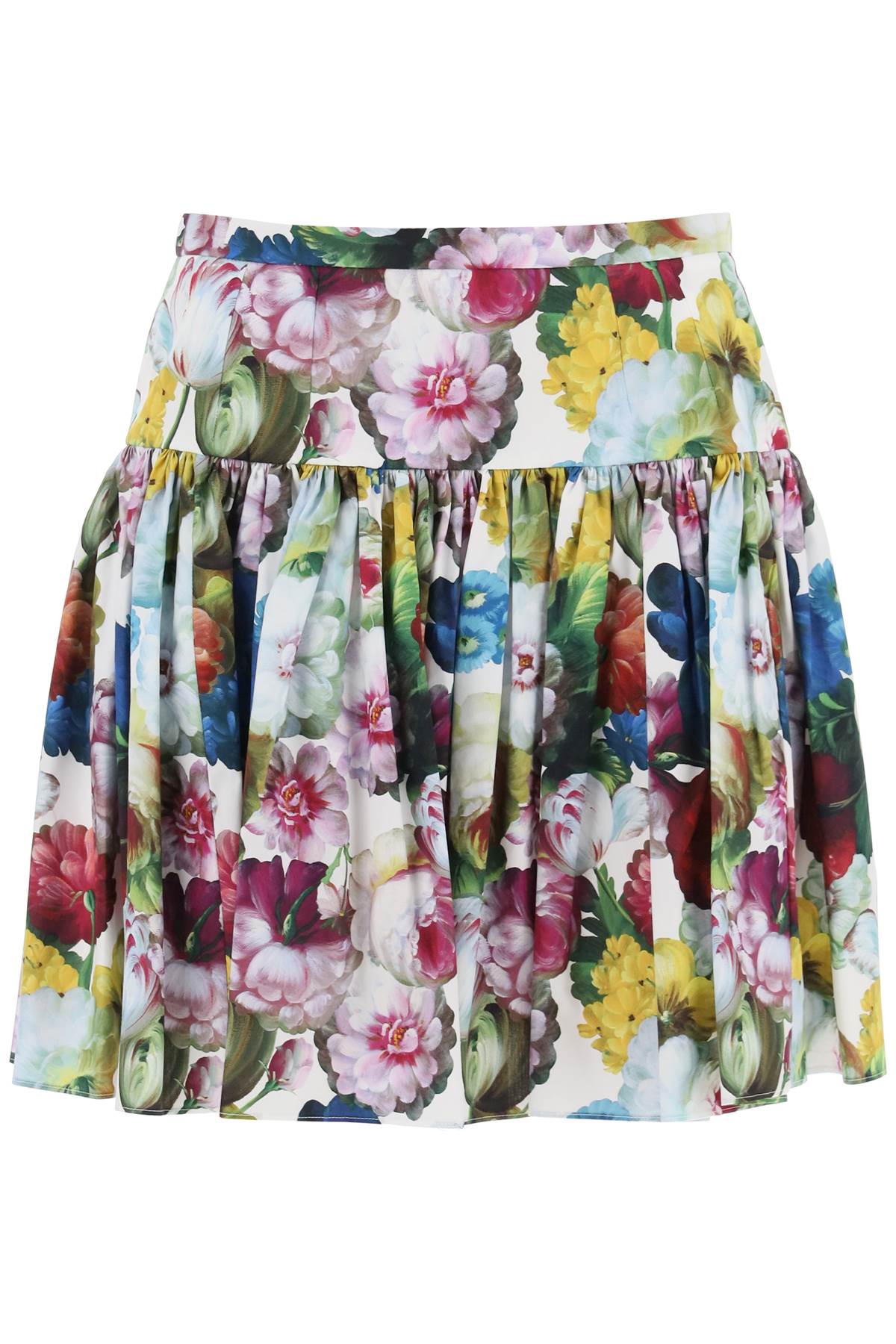 Dolce & Gabbana DOLCE & GABBANA nocturnal flower mini yoke skirt