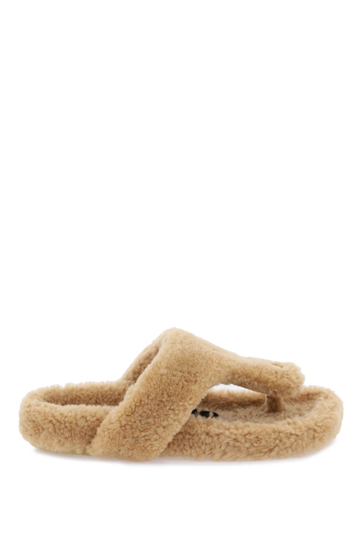 Loewe LOEWE ease thong slides in shearling