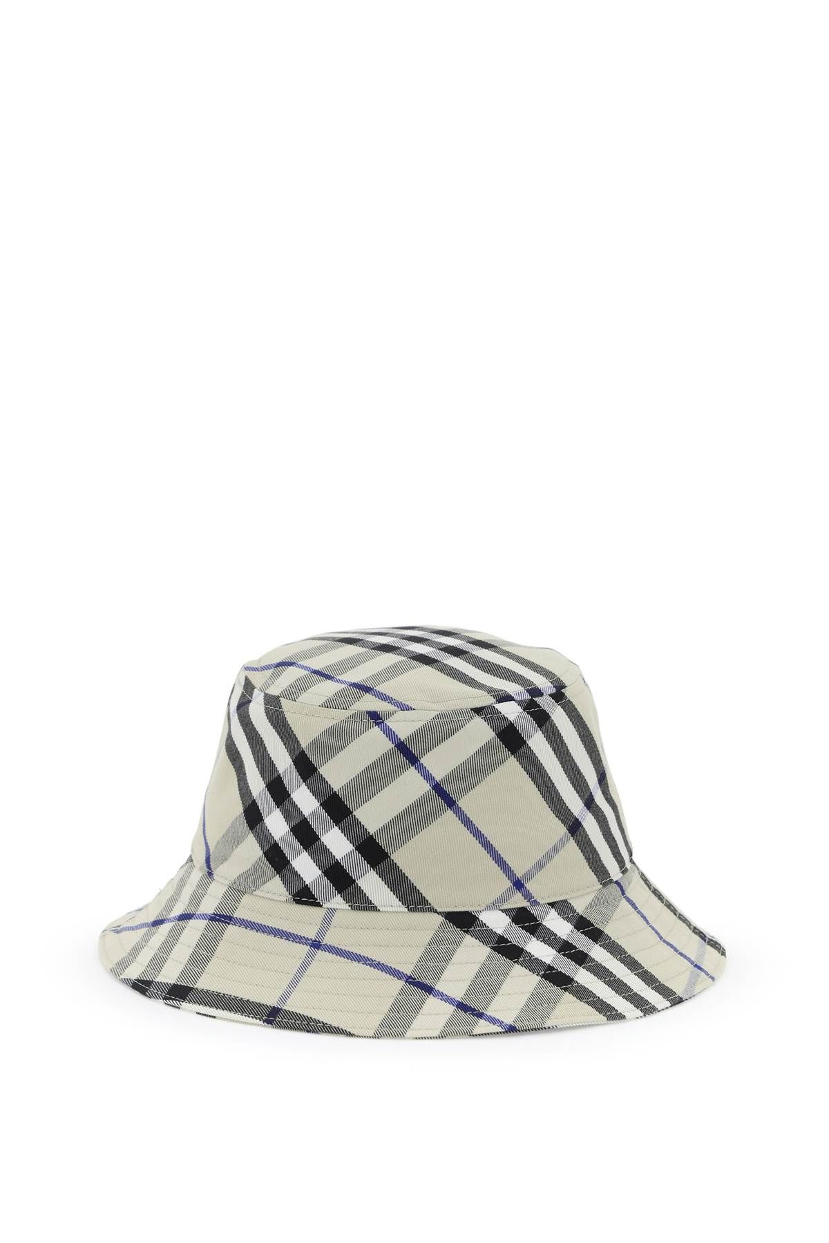 Burberry BURBERRY ered cotton blend bucket hat with nine words