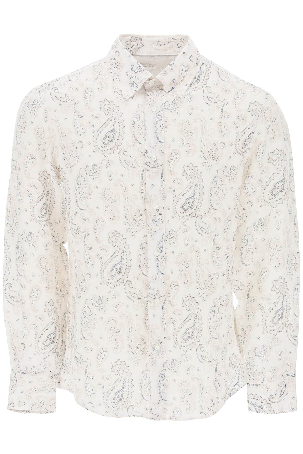 Brunello Cucinelli BRUNELLO CUCINELLI linen shirt with paisley pattern