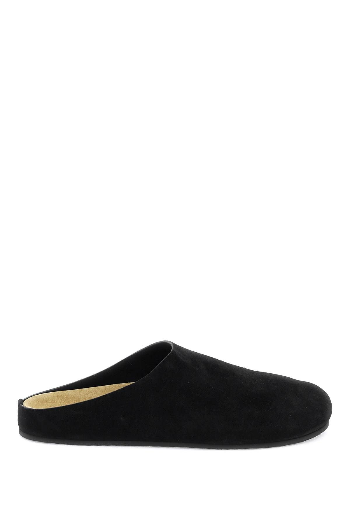 The Row THE ROW hugo suede leather sabot shoe for