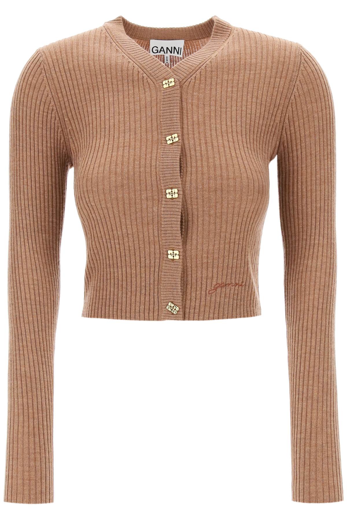 Ganni GANNI "merino wool mini cardigan