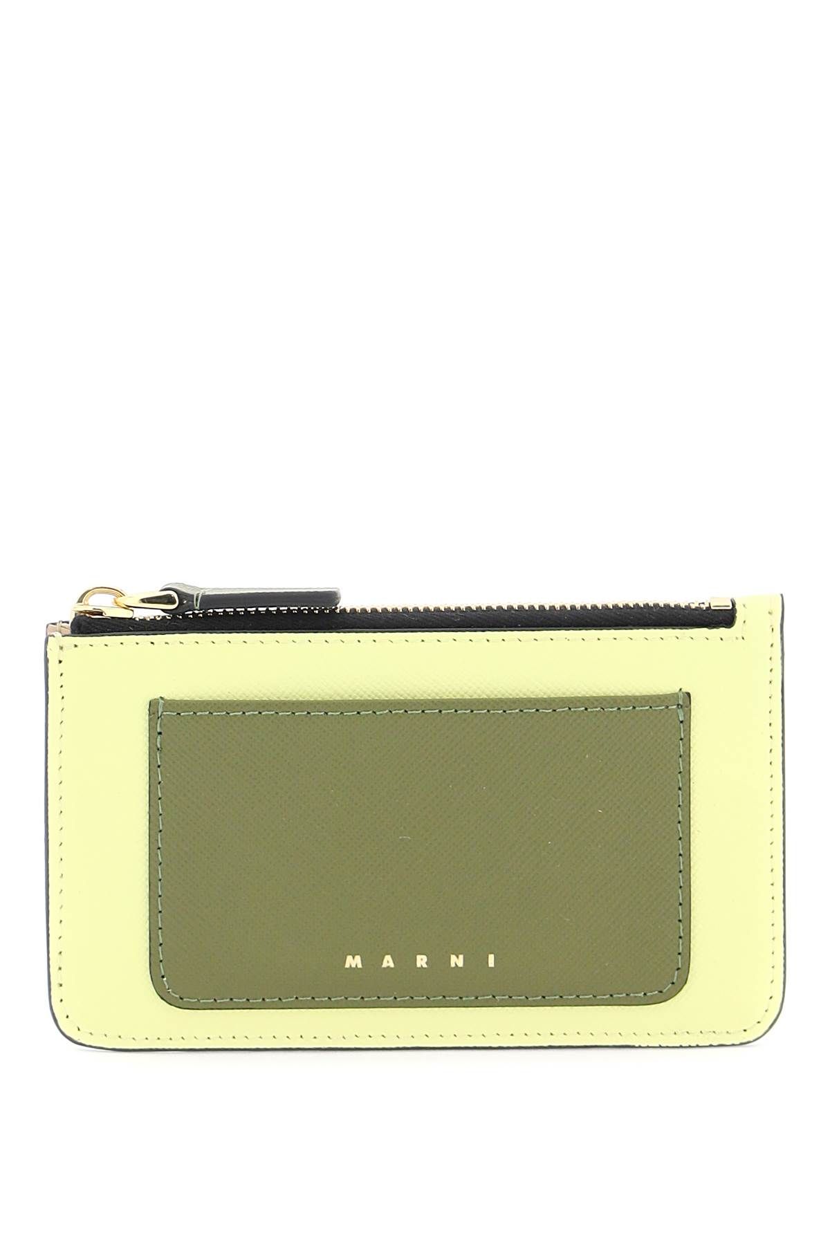 Marni MARNI tricolor zippered cardholder