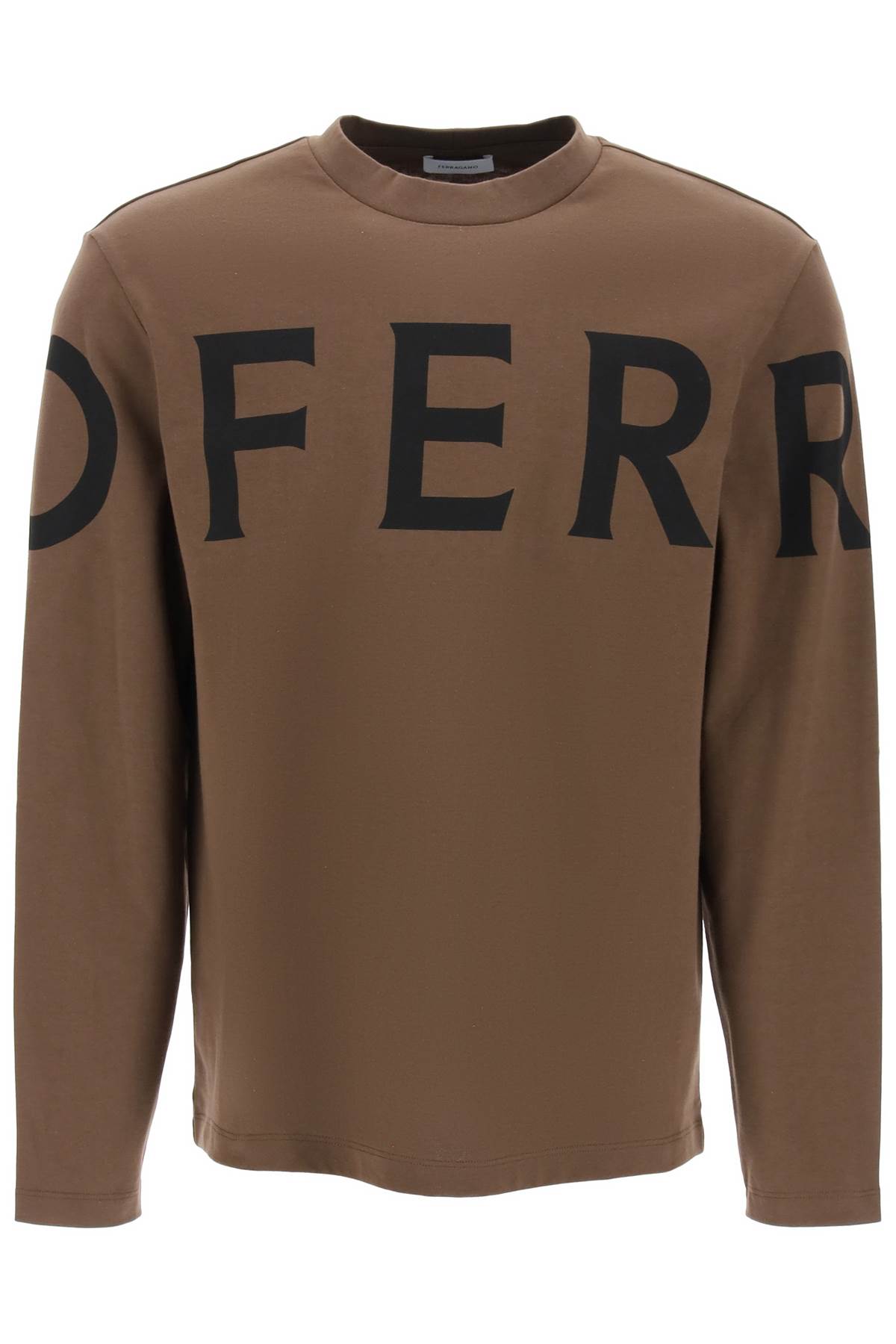 Ferragamo FERRAGAMO long sleeve t-shirt with oversized logo