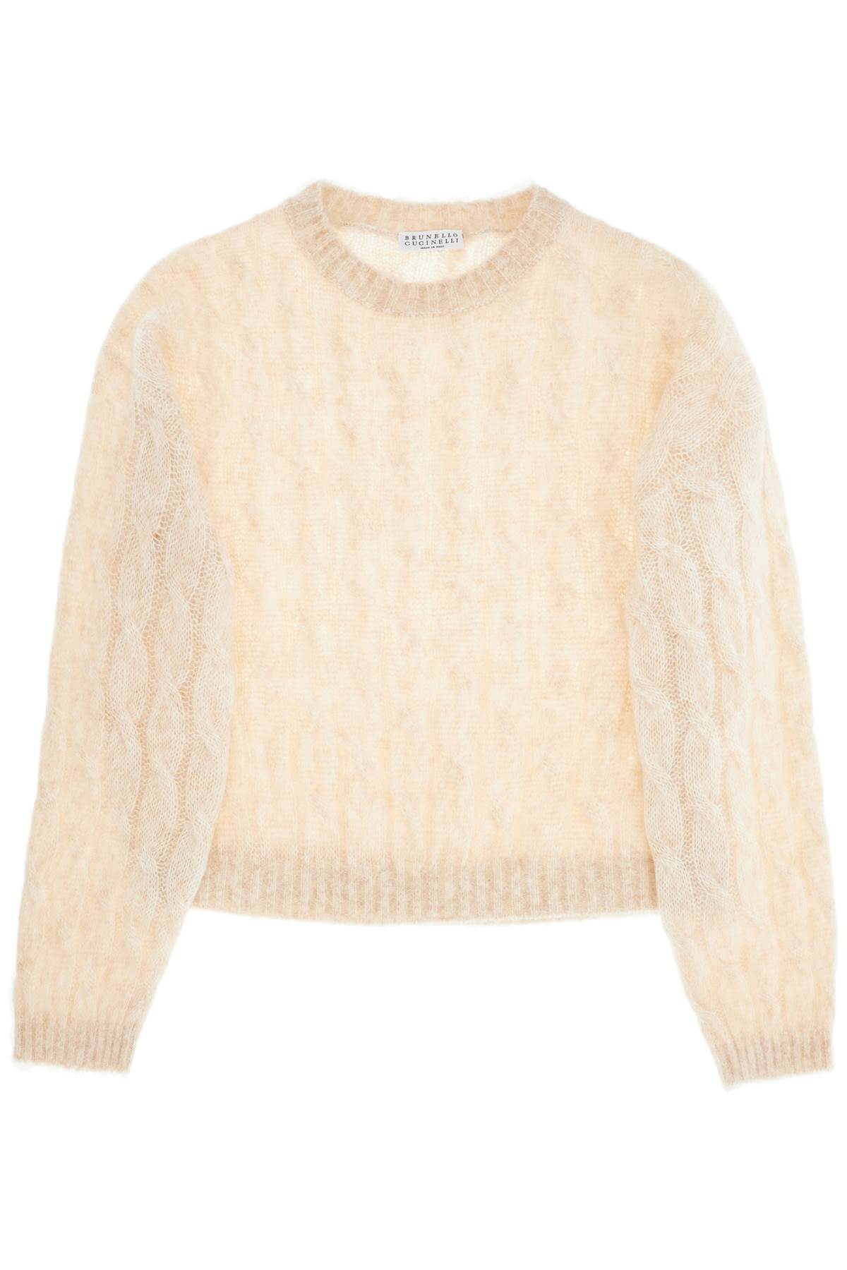 Brunello Cucinelli BRUNELLO CUCINELLI knitted wool and mohair cable-k