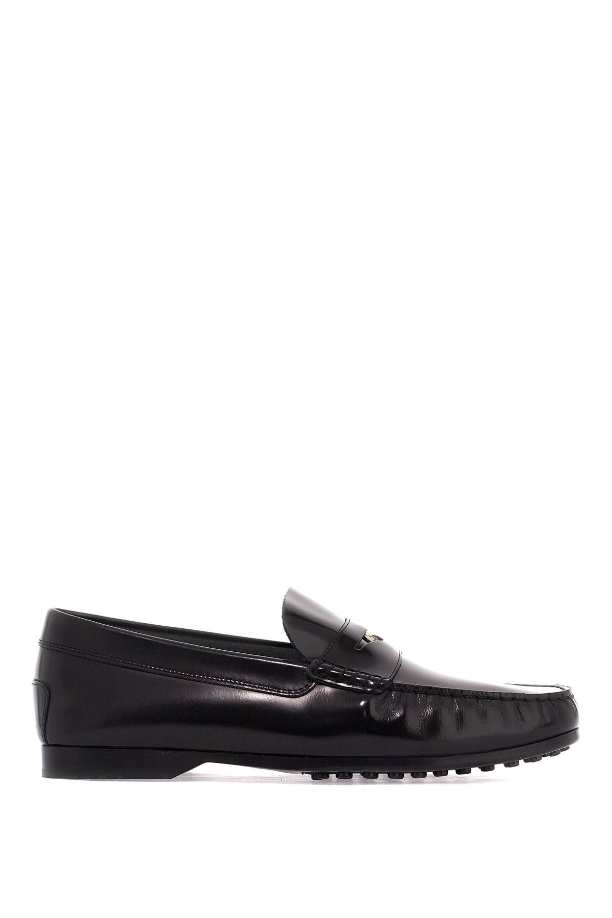 Tod's TOD'S brushed leather loafers with penny detail