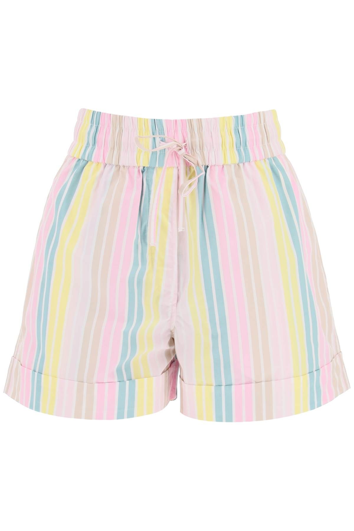 Ganni GANNI organic cotton shorts