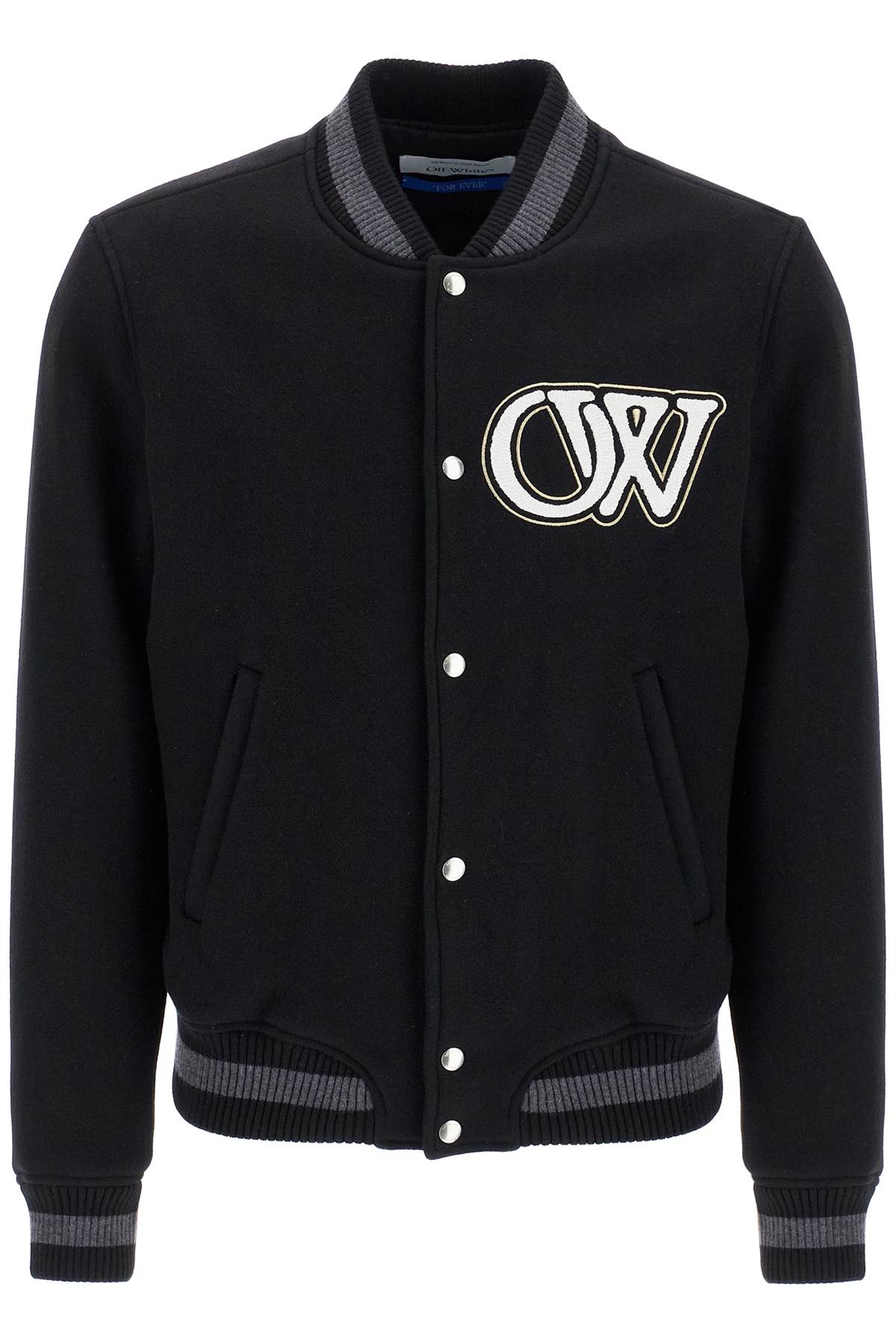 OFF-WHITE OFF-WHITE embroidered lettering varsity