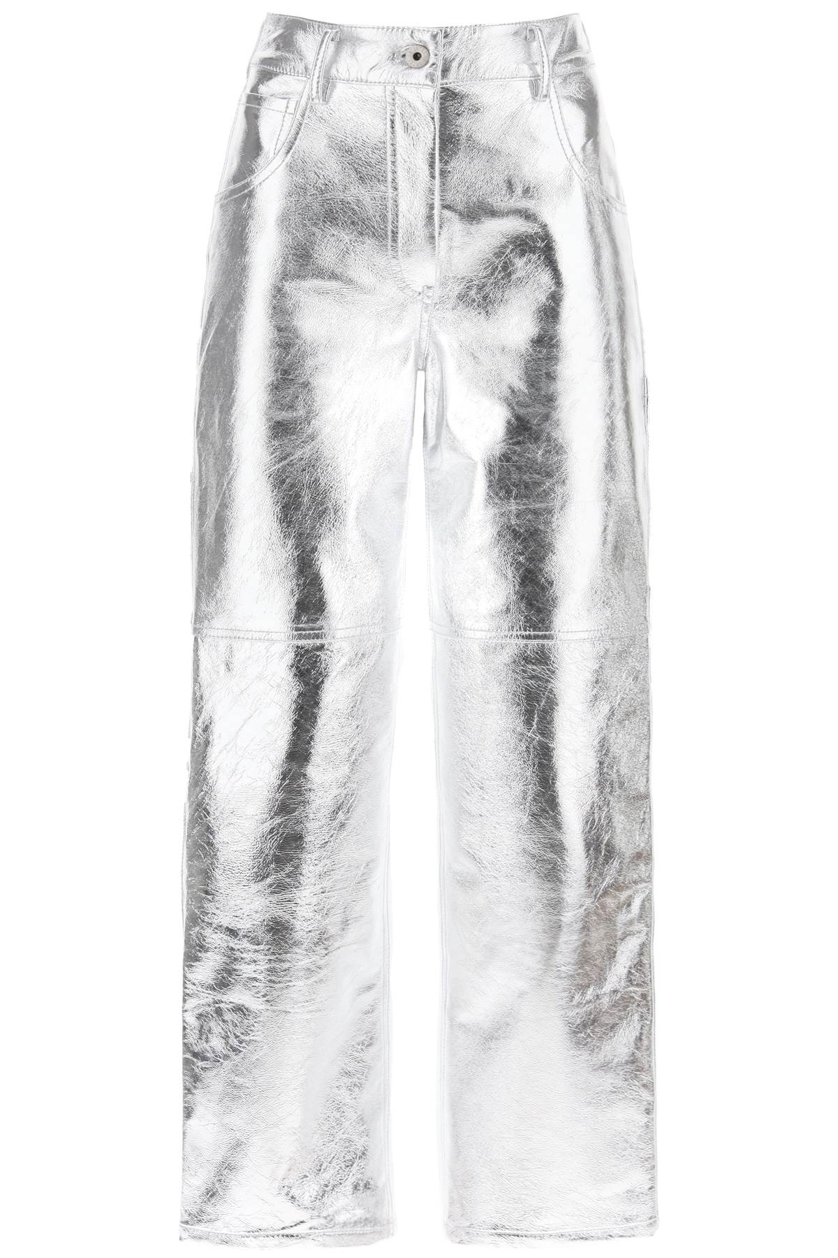  INTERIOR sterling pants in laminated leather