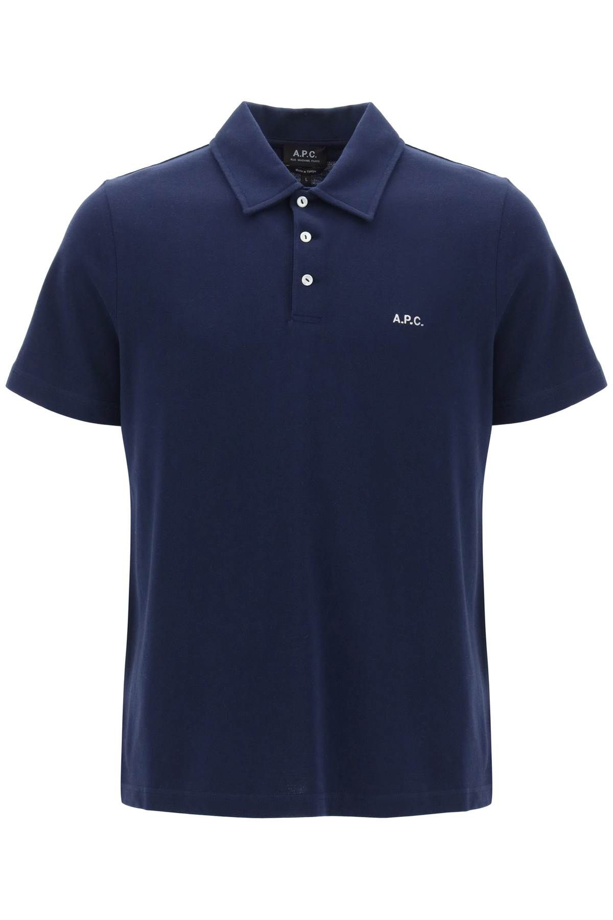 A.P.C. A. P.C. austin polo shirt with logo embroidery