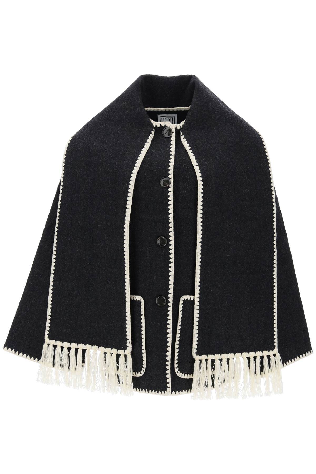 Toteme TOTEME embroidered scarf jacket
