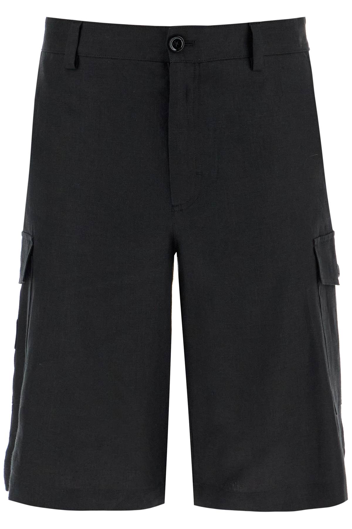 Dolce & Gabbana DOLCE & GABBANA linen cargo bermuda shorts for