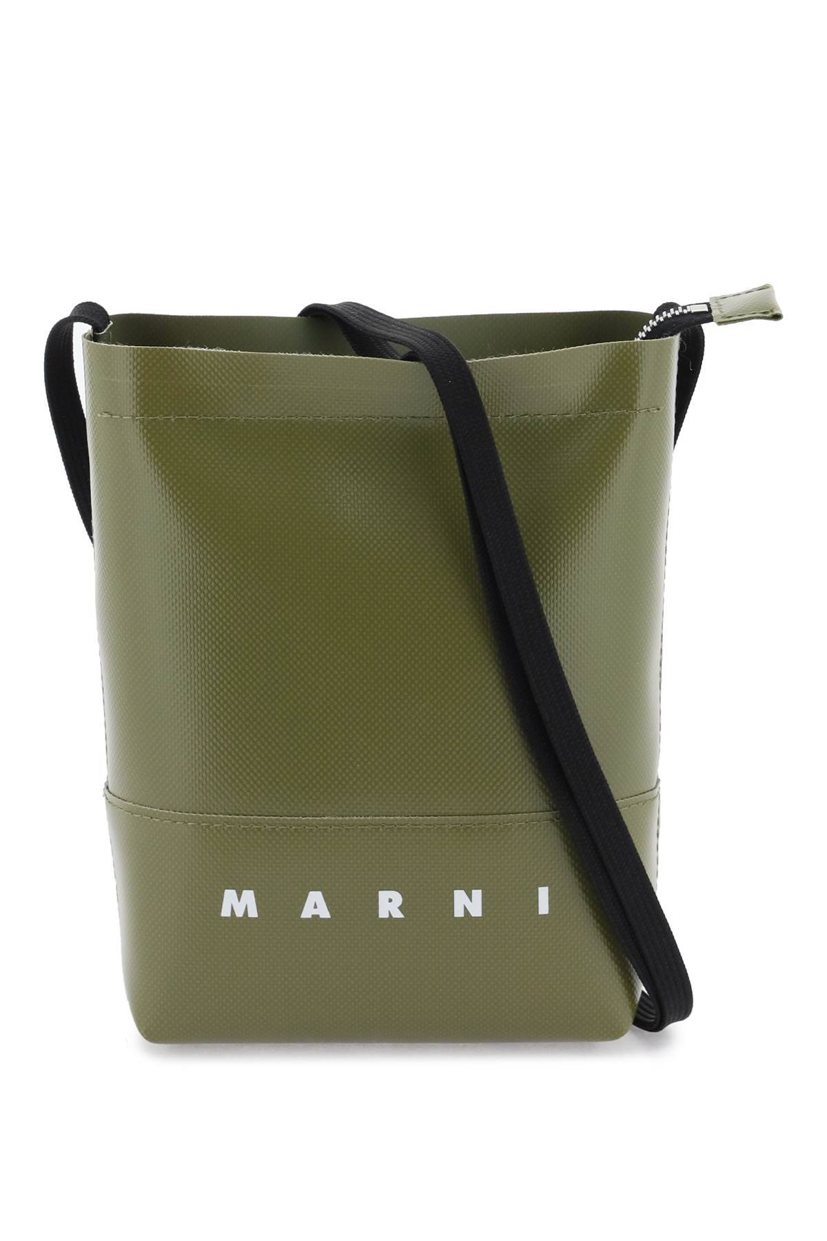 Marni MARNI coated canvas crossbody bag
