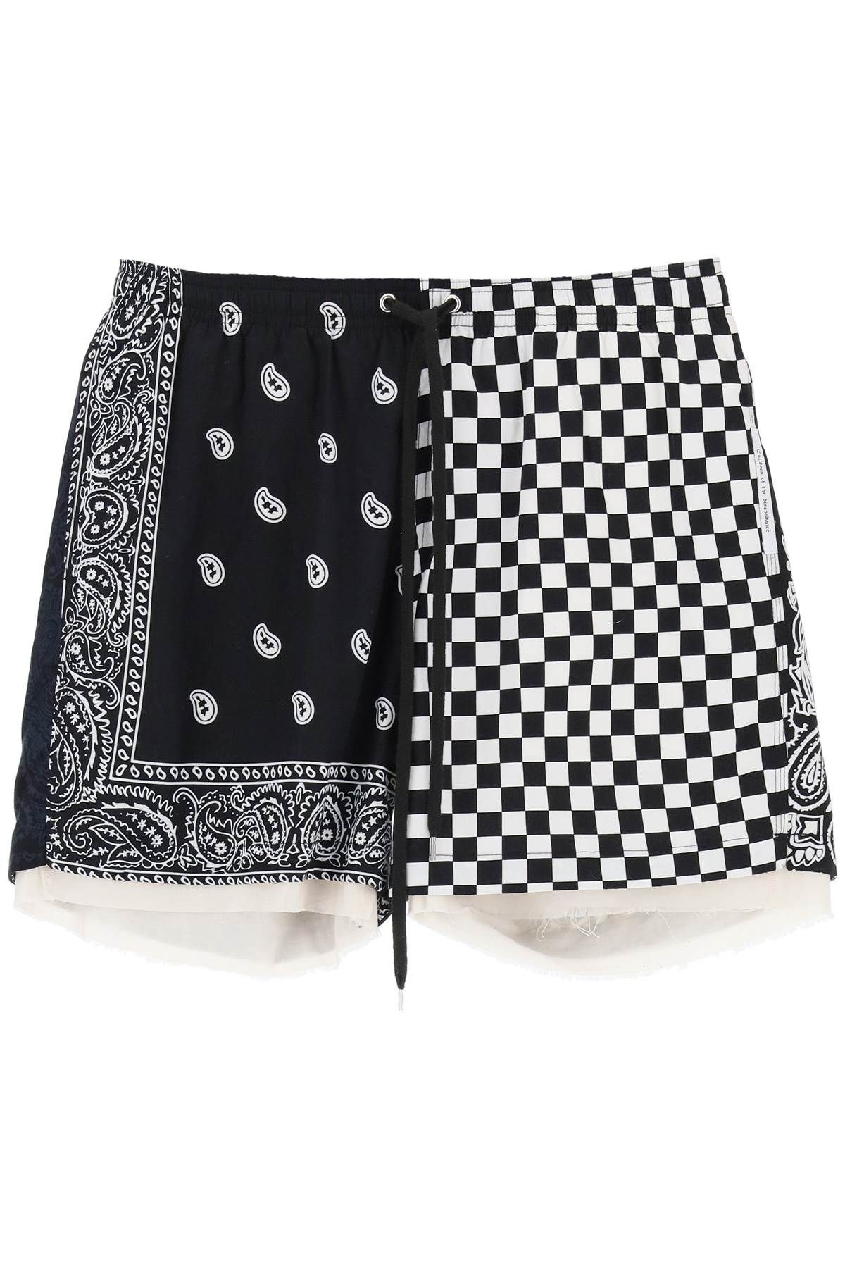 Children Of The Discordance CHILDREN OF THE DISCORDANCE bandana patchwork shorts