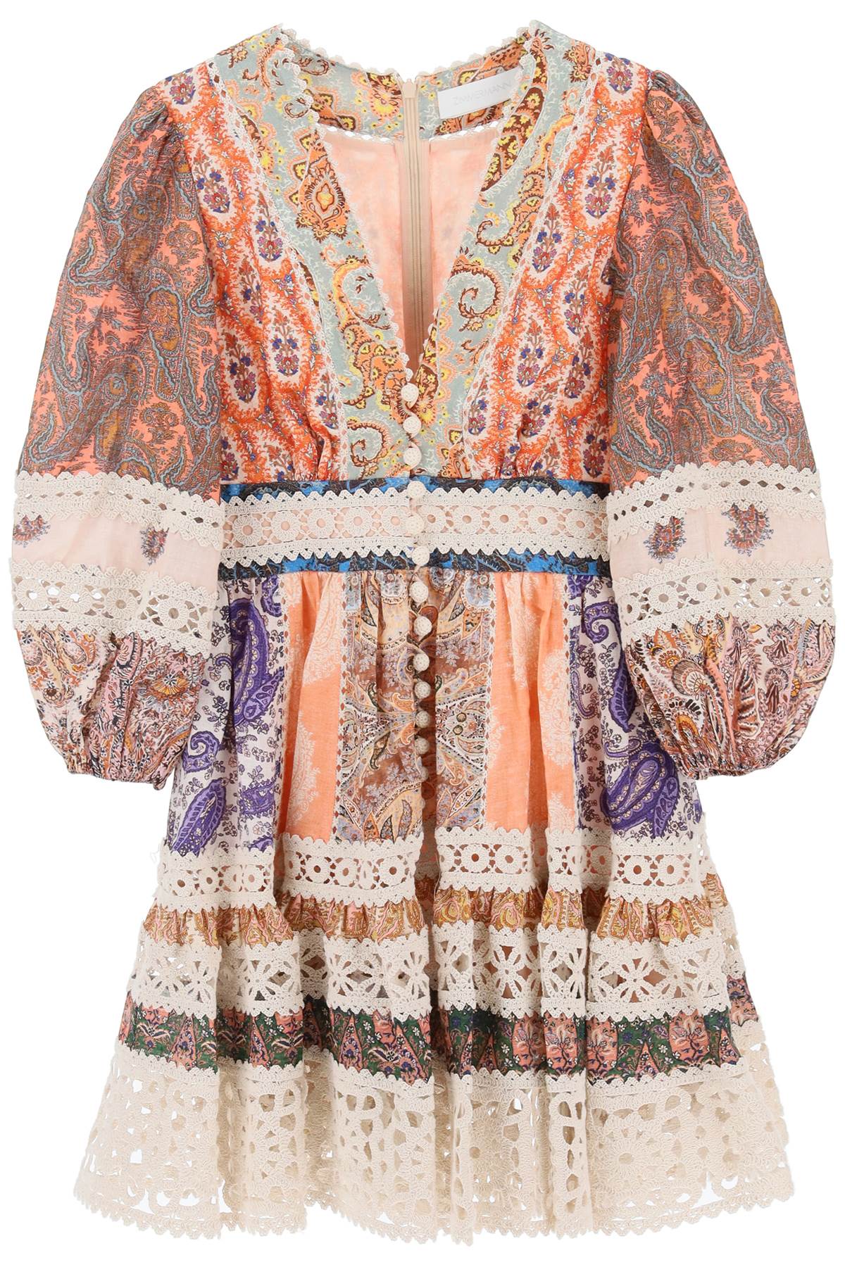 Zimmermann ZIMMERMANN mini dress with balloon sleeves