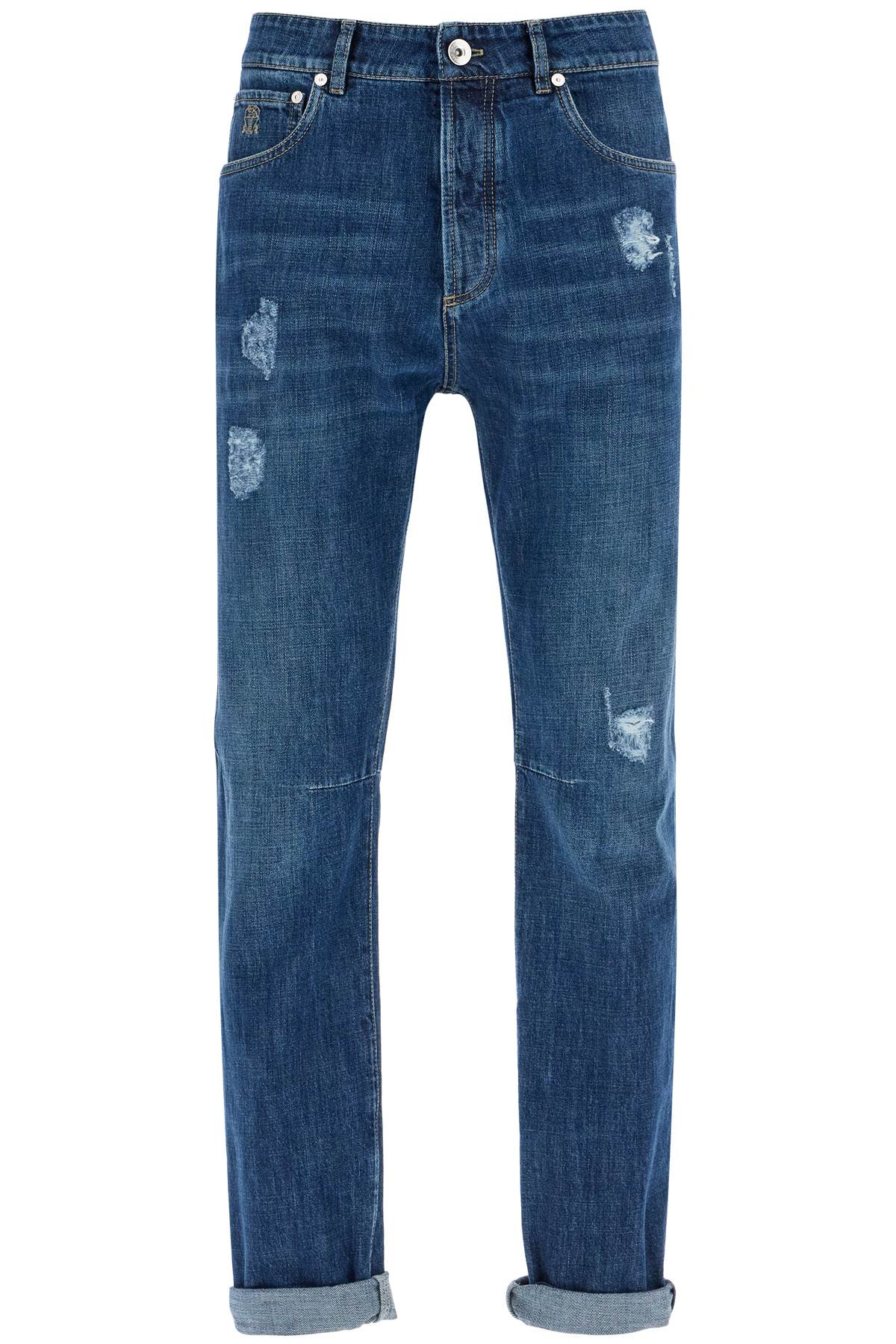 Brunello Cucinelli BRUNELLO CUCINELLI "distressed denim leisure fit jeans for