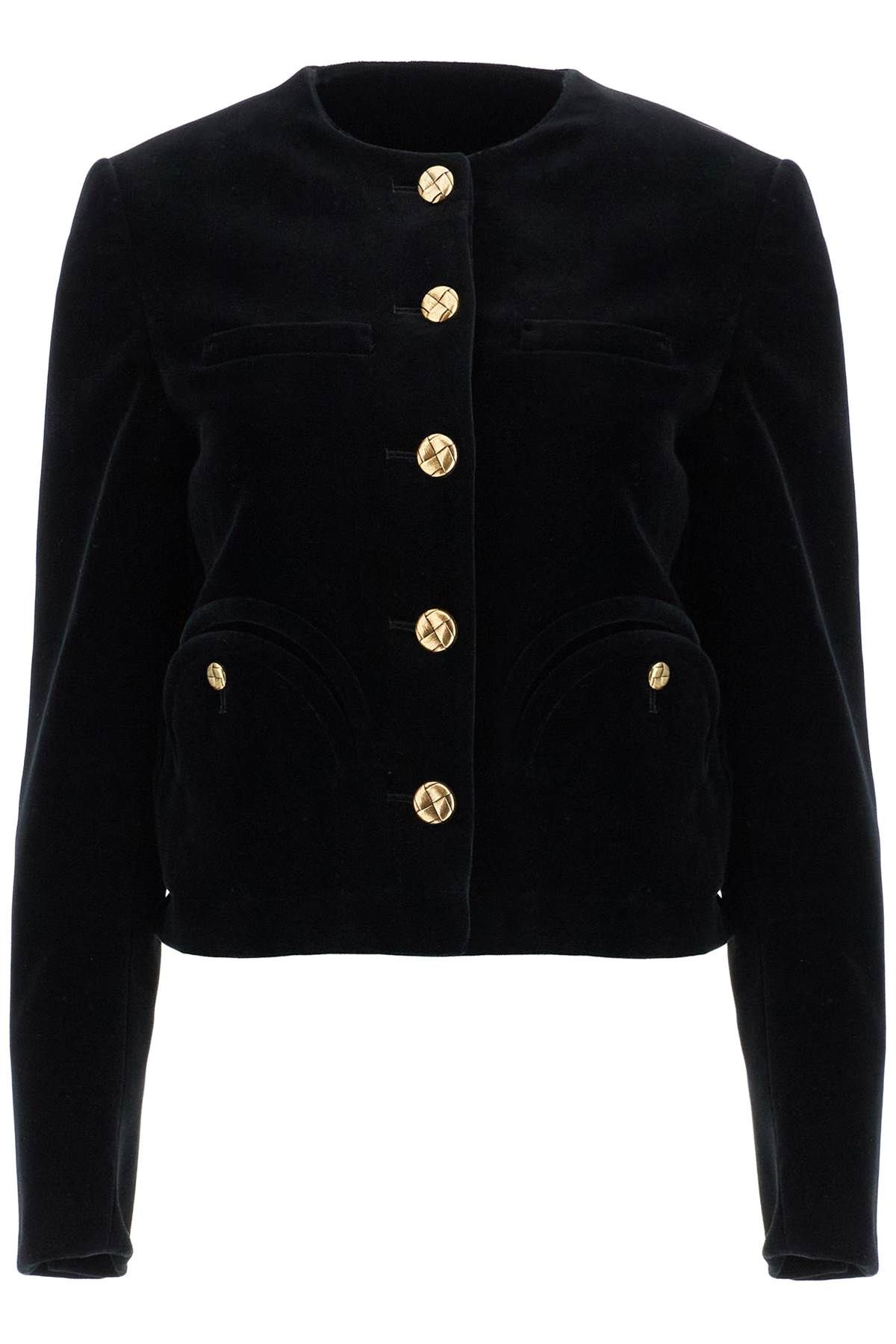 BLAZE MILANO BLAZE MILANO cotton velvet bolero jacket in