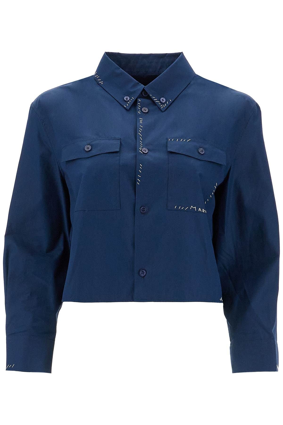 Marni MARNI cropped shirt with stitching details