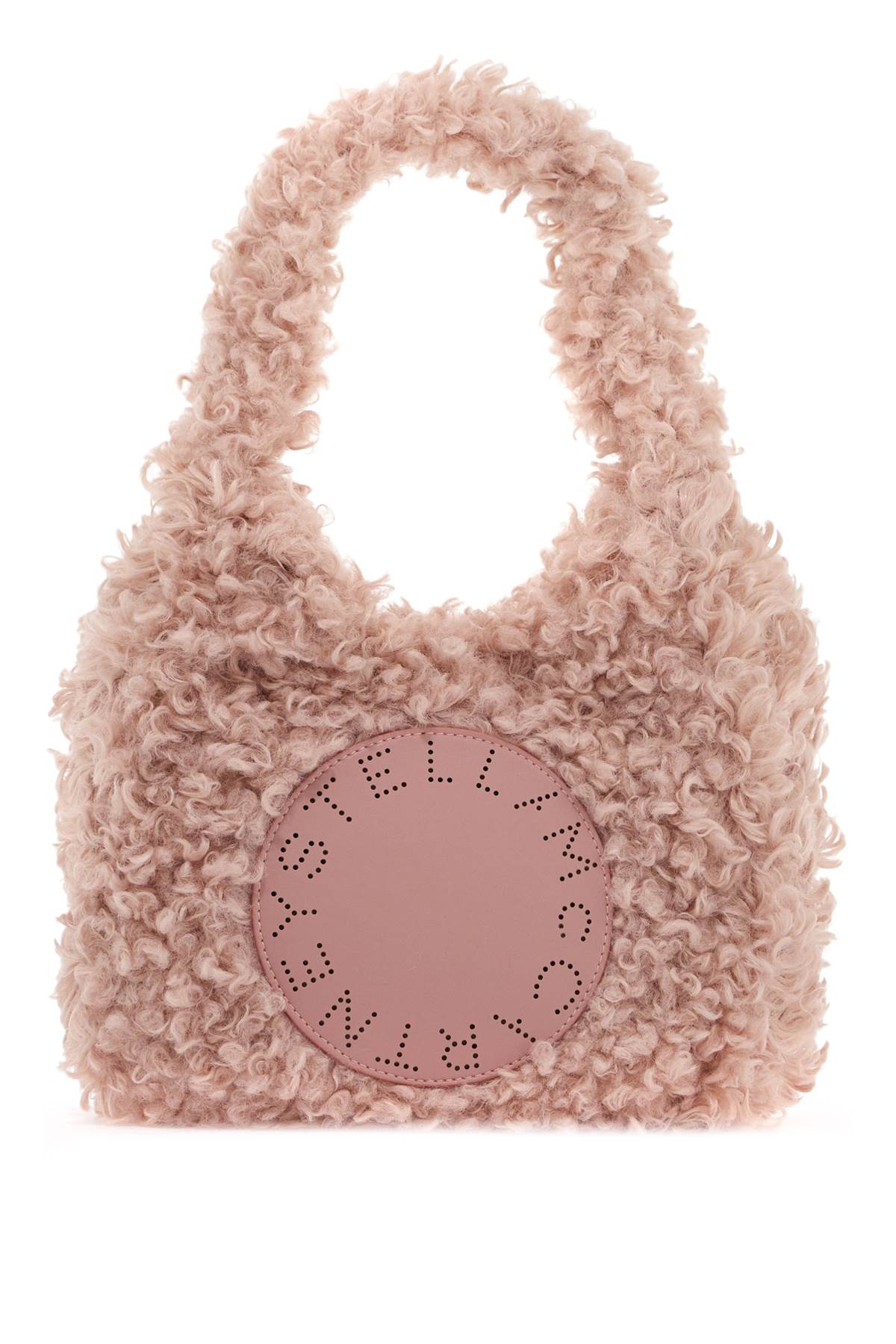 Stella McCartney STELLA McCARTNEY small soft teddy hobo tote bag.