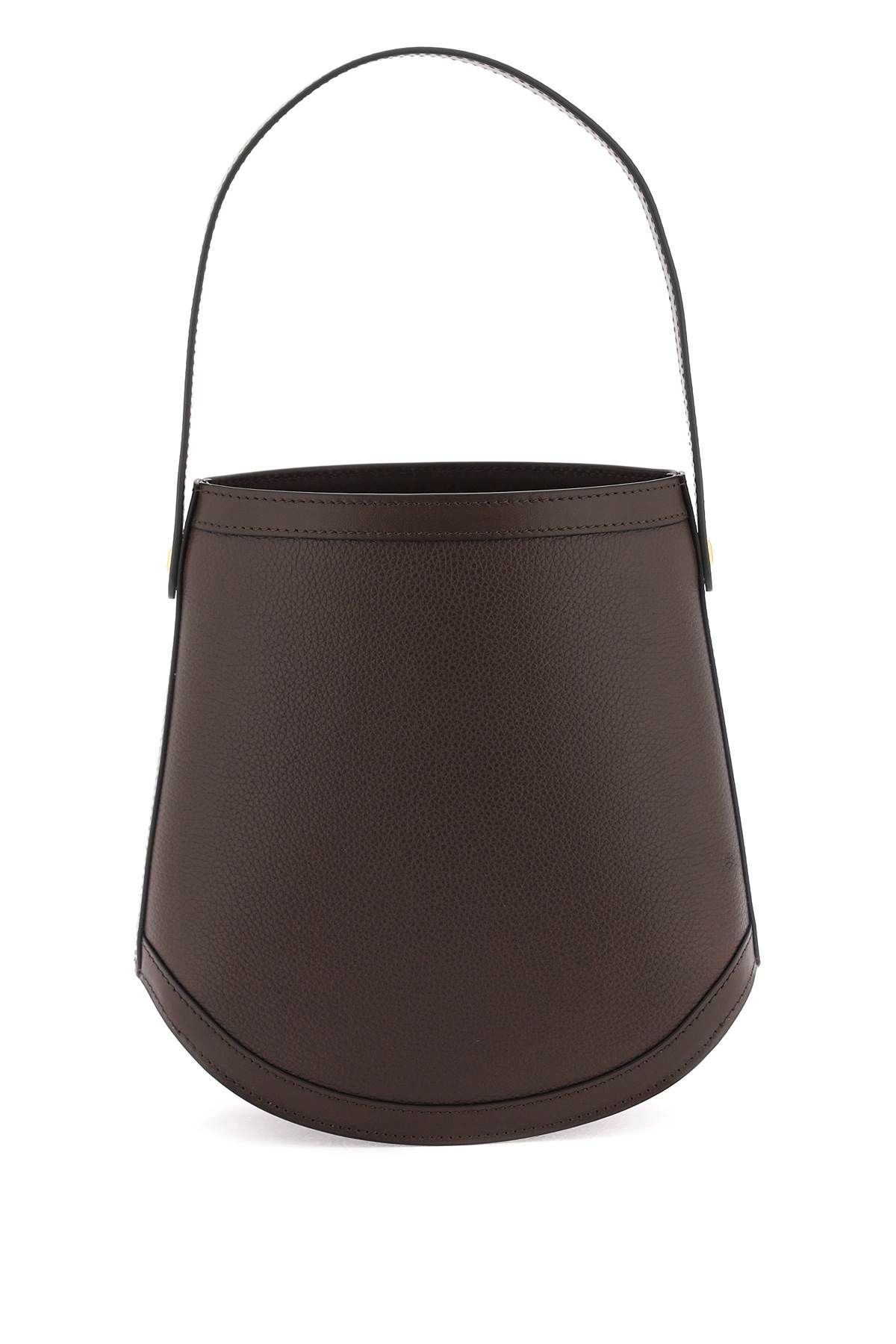 Savette SAVETTE grained leather bucket bag