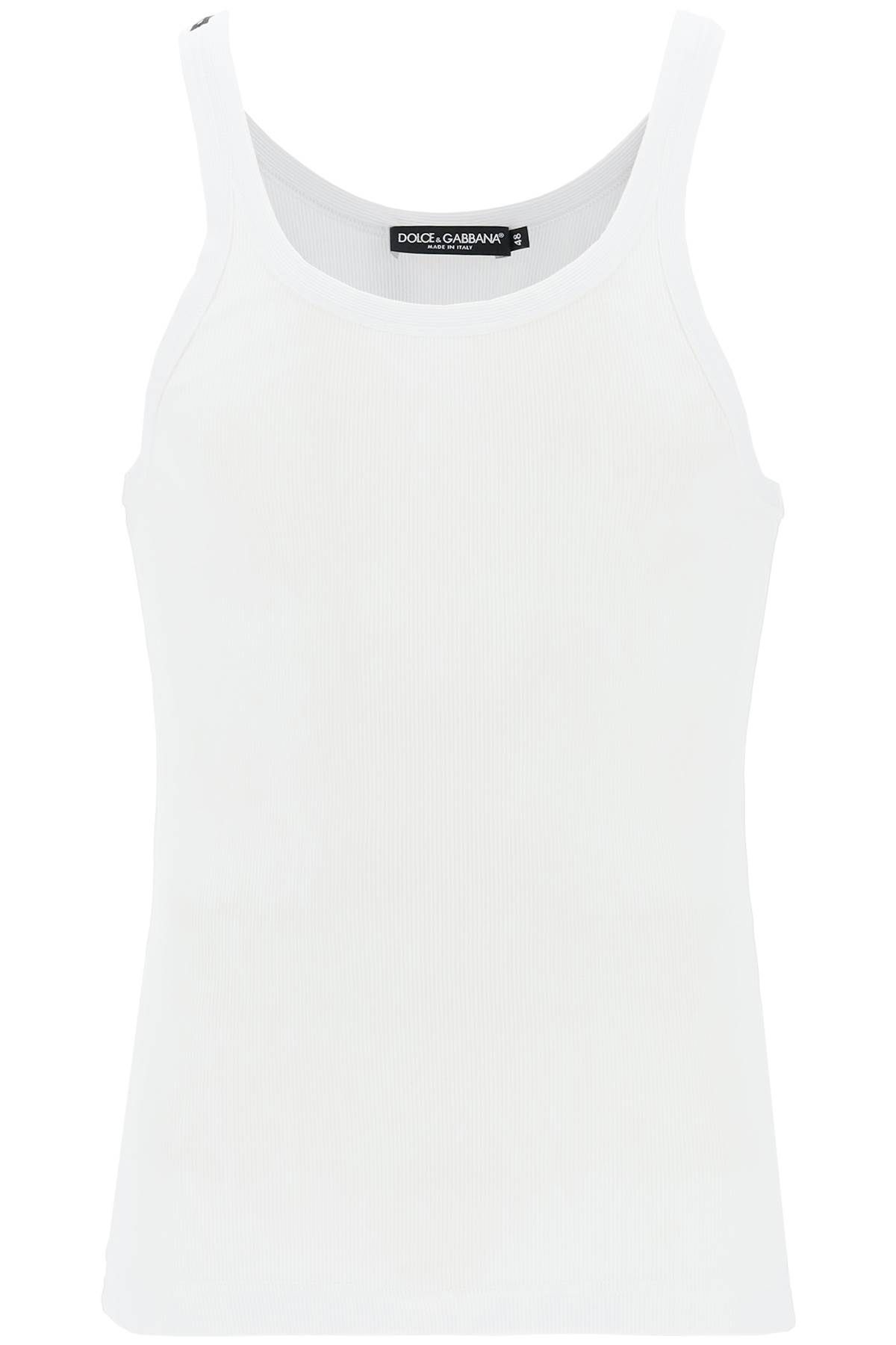 Dolce & Gabbana DOLCE & GABBANA "ribbed slim shoulder tank top