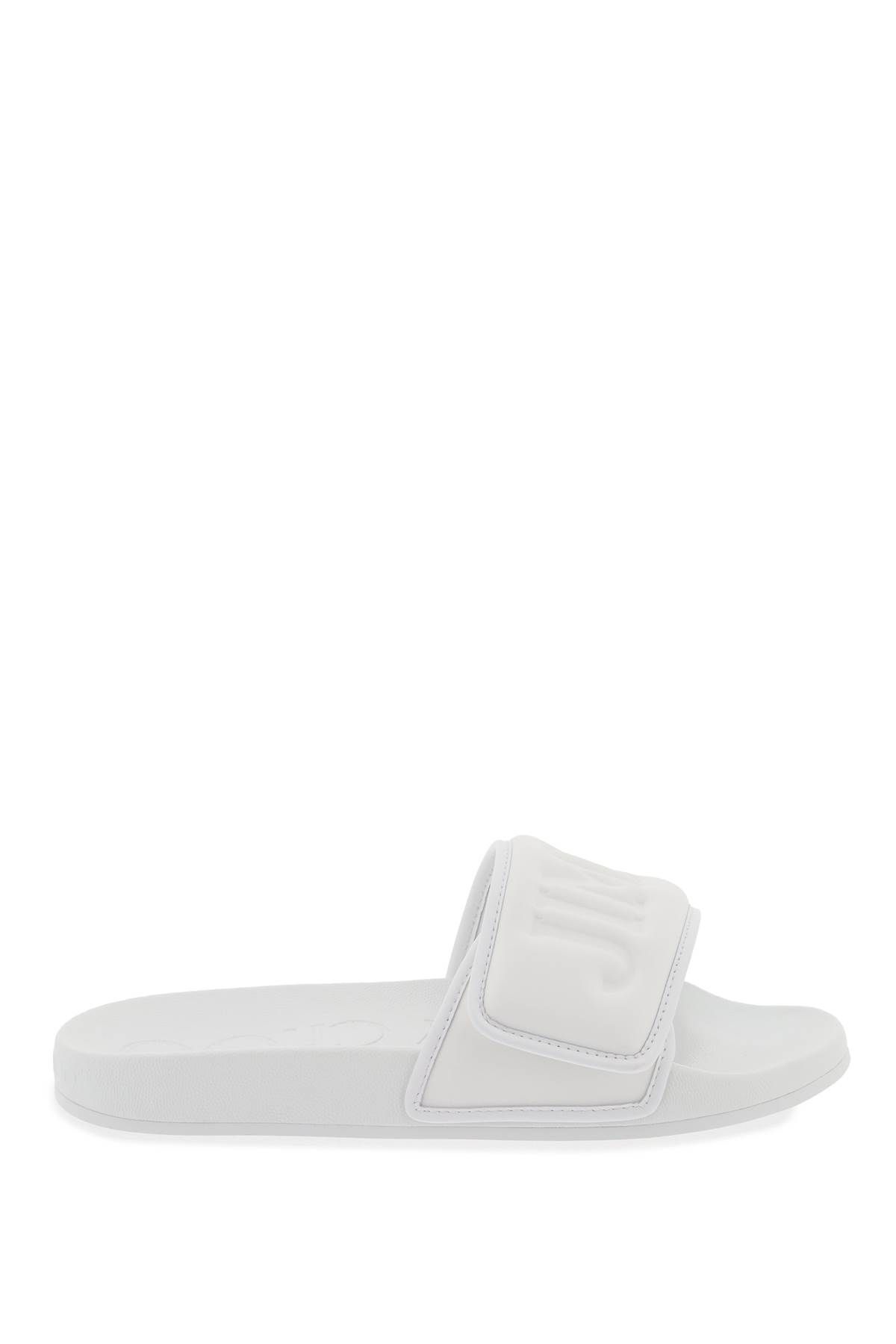 Jimmy Choo JIMMY CHOO fitz slides with lycra logoed bang