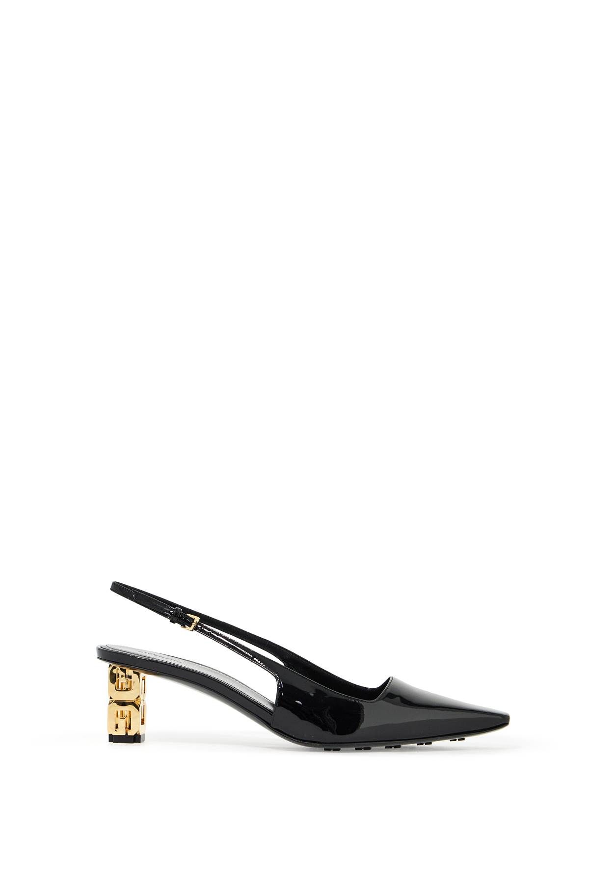 Givenchy GIVENCHY g cube patent leather slingback décol