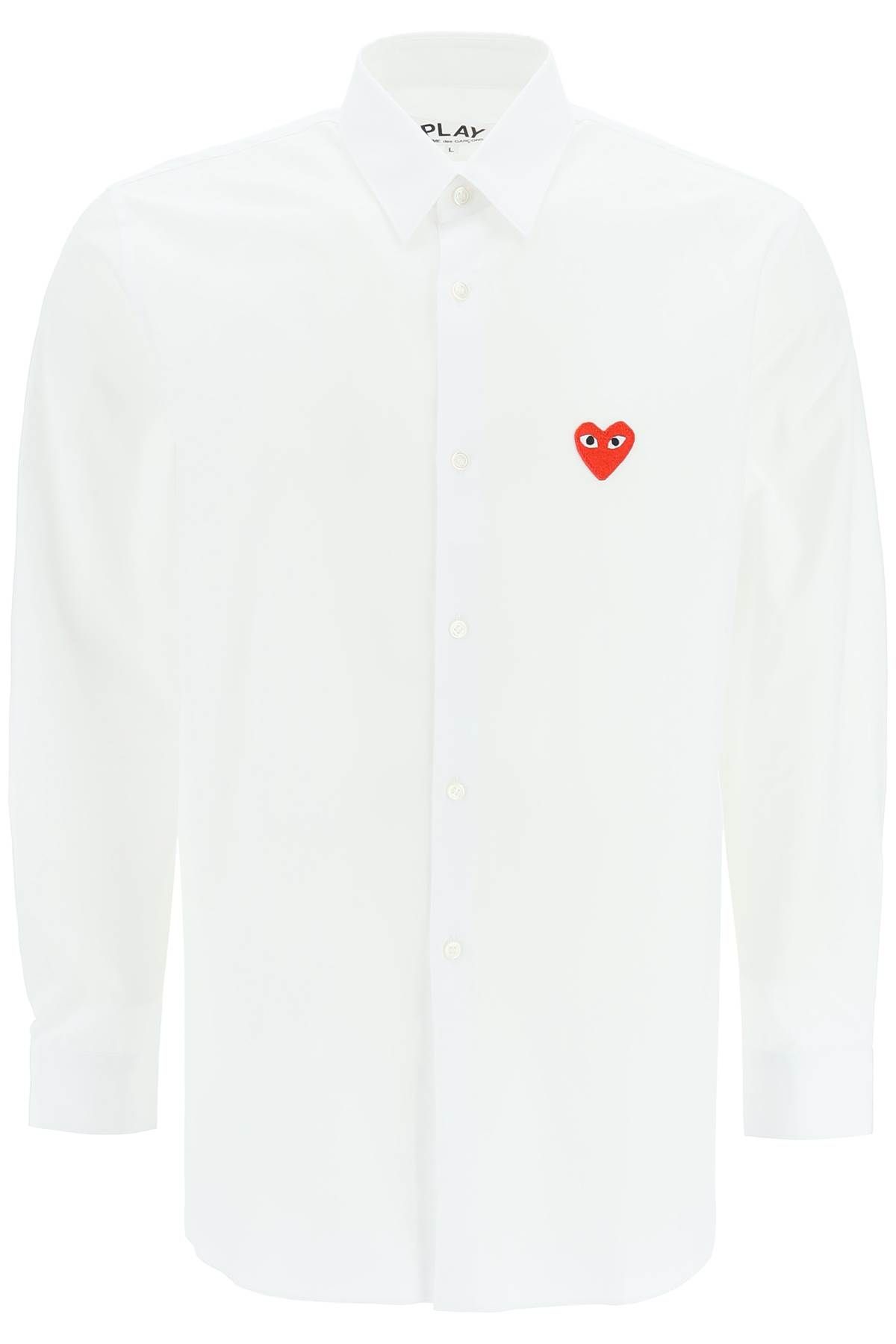 Comme Des Garçons Play COMME DES GARCONS PLAY heart patch unisex shirt