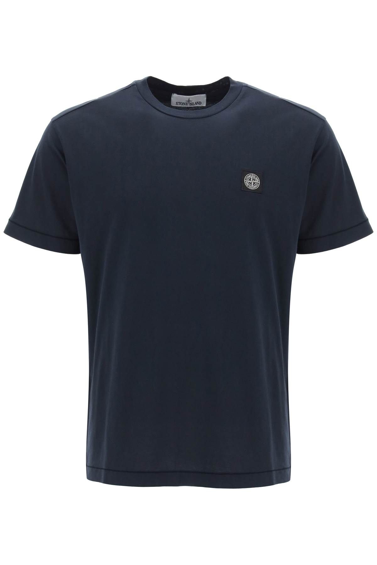 Stone Island STONE ISLAND logo patch t-shirt