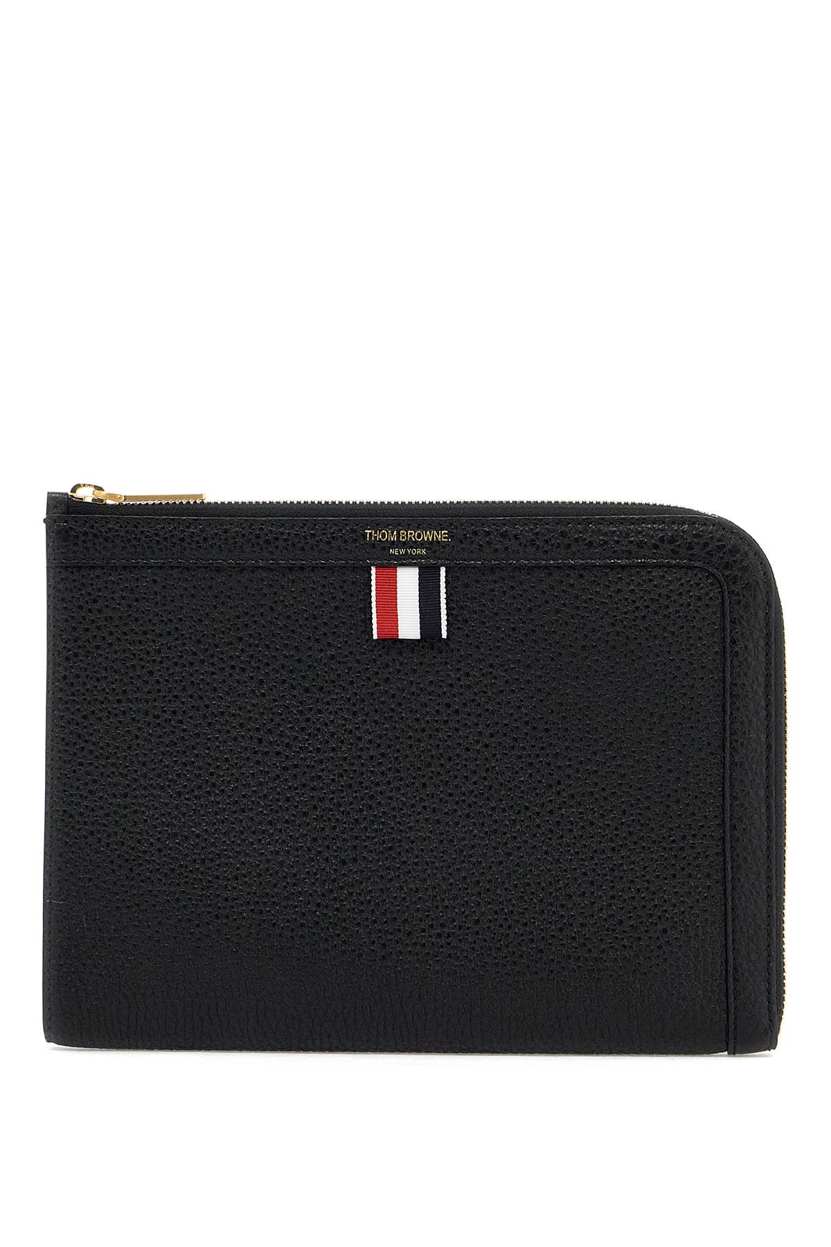 Thom Browne THOM BROWNE "embossed leather pouch