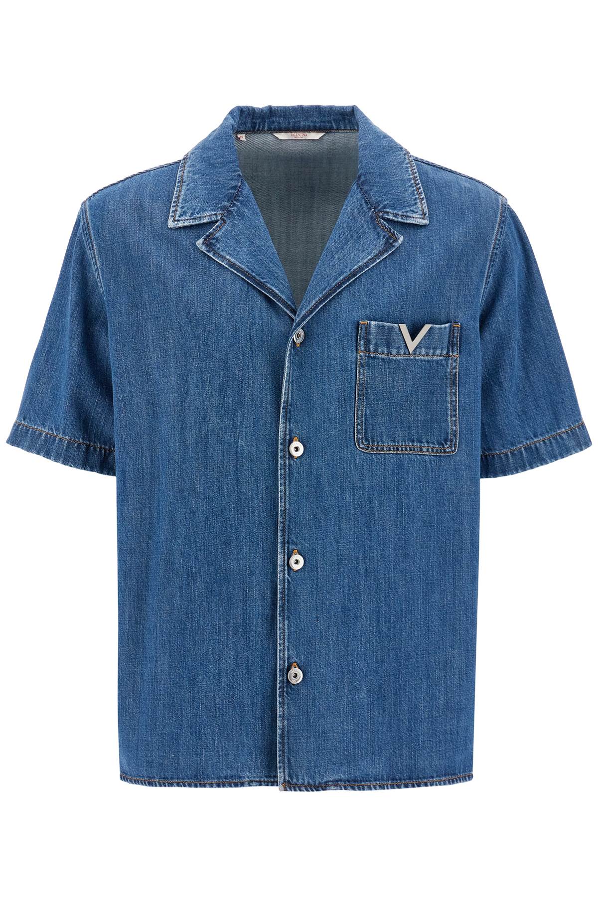 VALENTINO GARAVANI VALENTINO GARAVANI denim bowling shirt for men