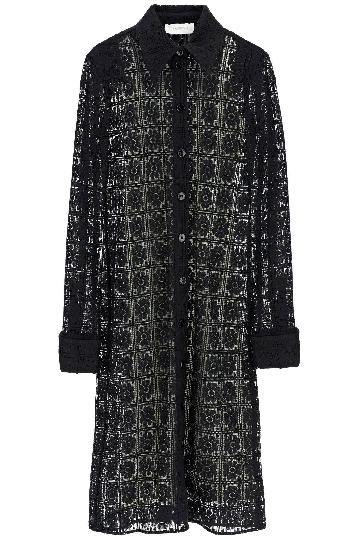 Sportmax SPORTMAX 'recente' shirt dress in valencienne lace