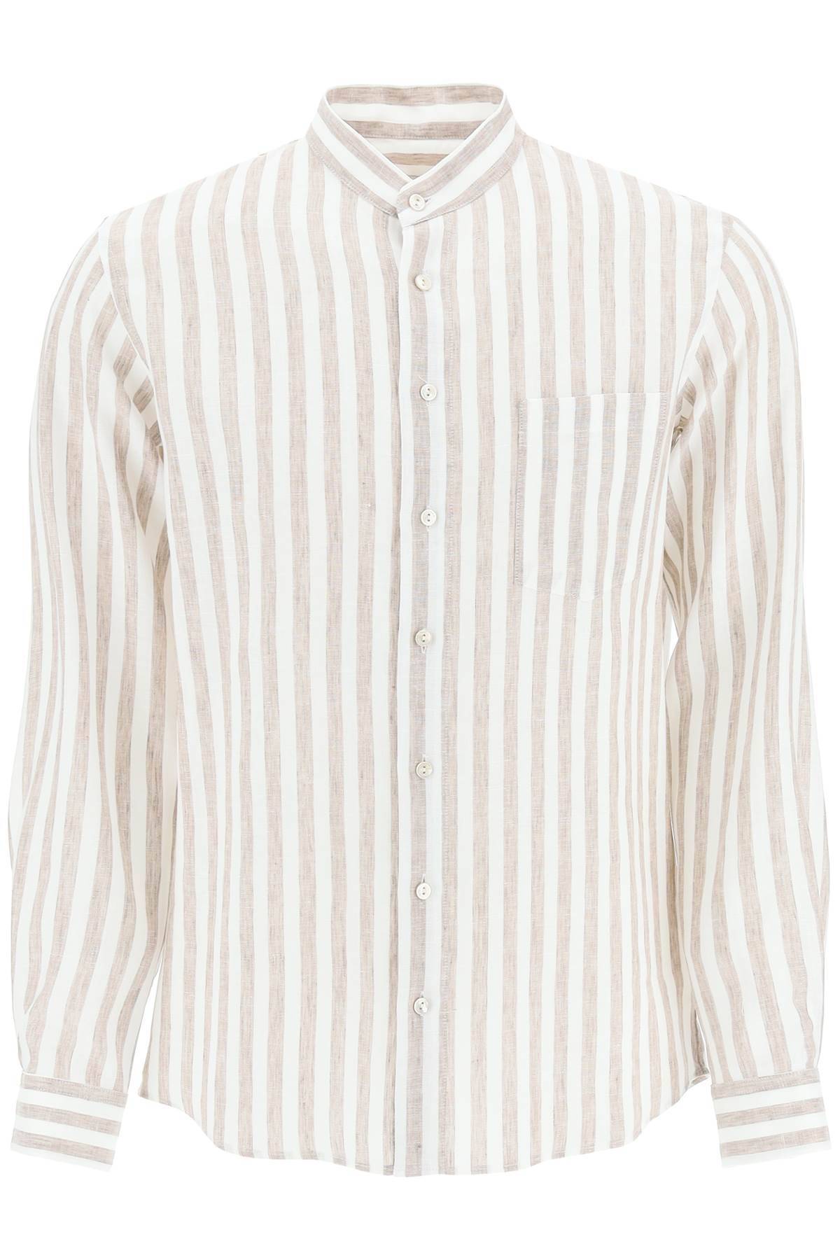 AGNONA AGNONA striped linen shirt