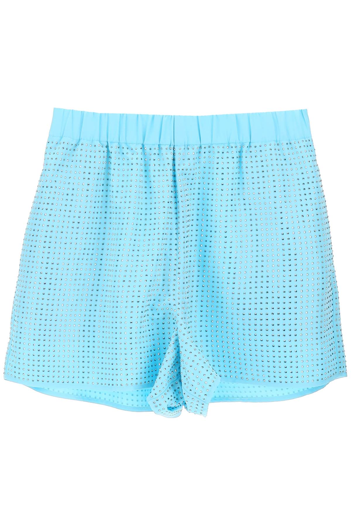  SELF PORTRAIT rhinestone taffeta shorts